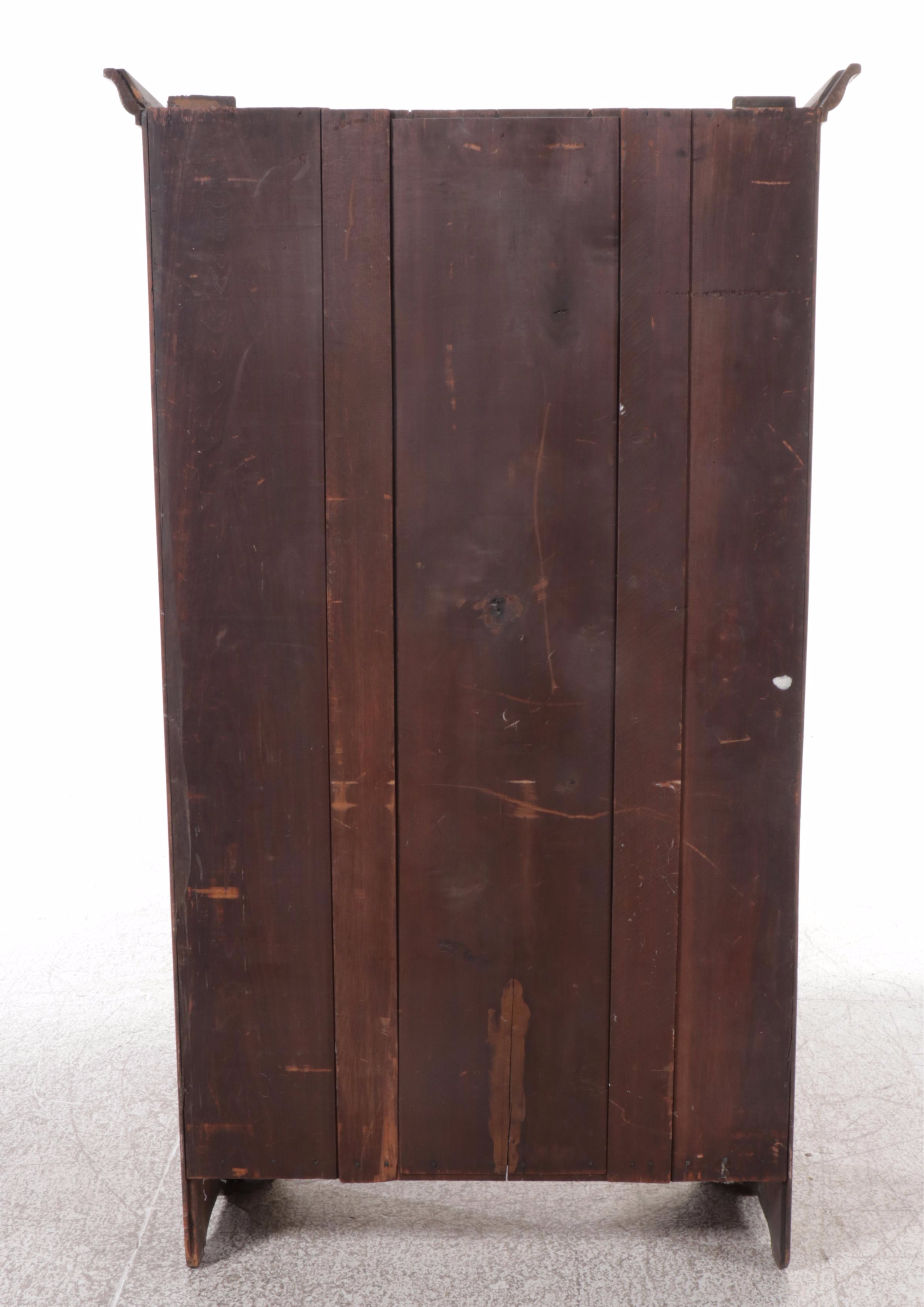 Late Federal Style Walnut Wardrobe, Late 19th to Early 20th Century