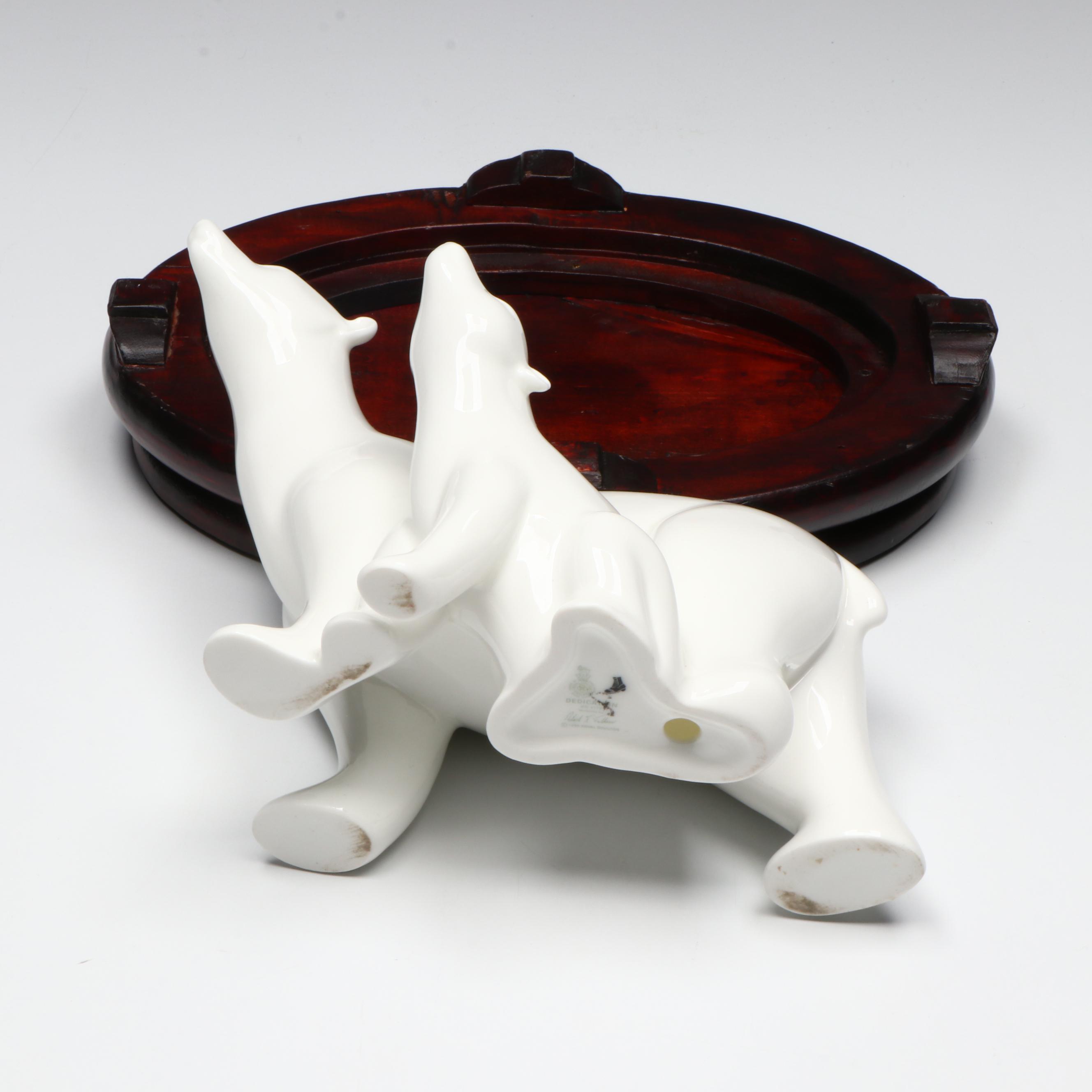 Royal Doulton "Dedication" Bone China Figurine with Wood Stand