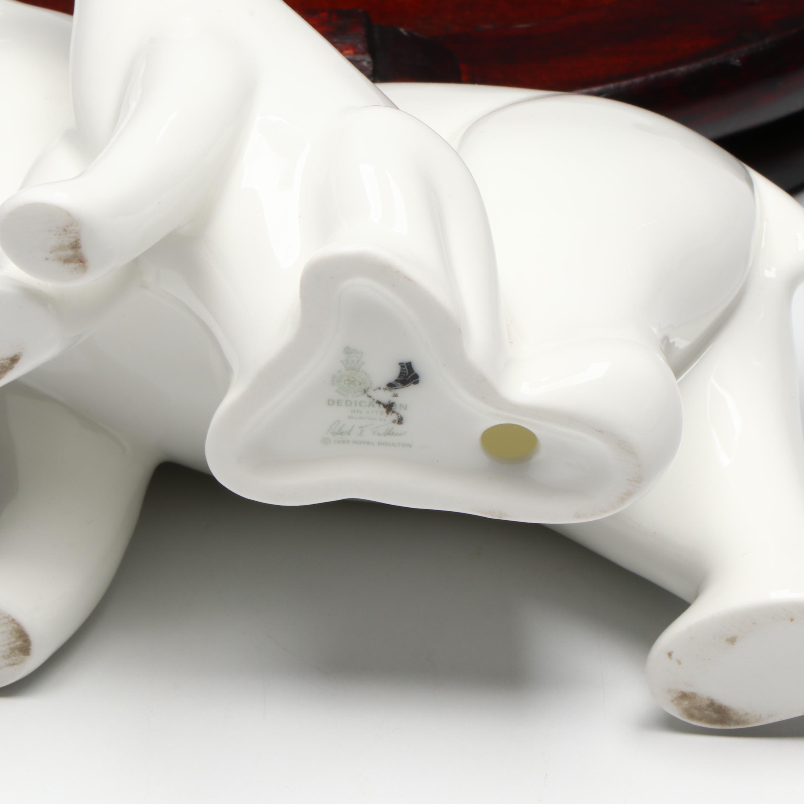 Royal Doulton "Dedication" Bone China Figurine with Wood Stand