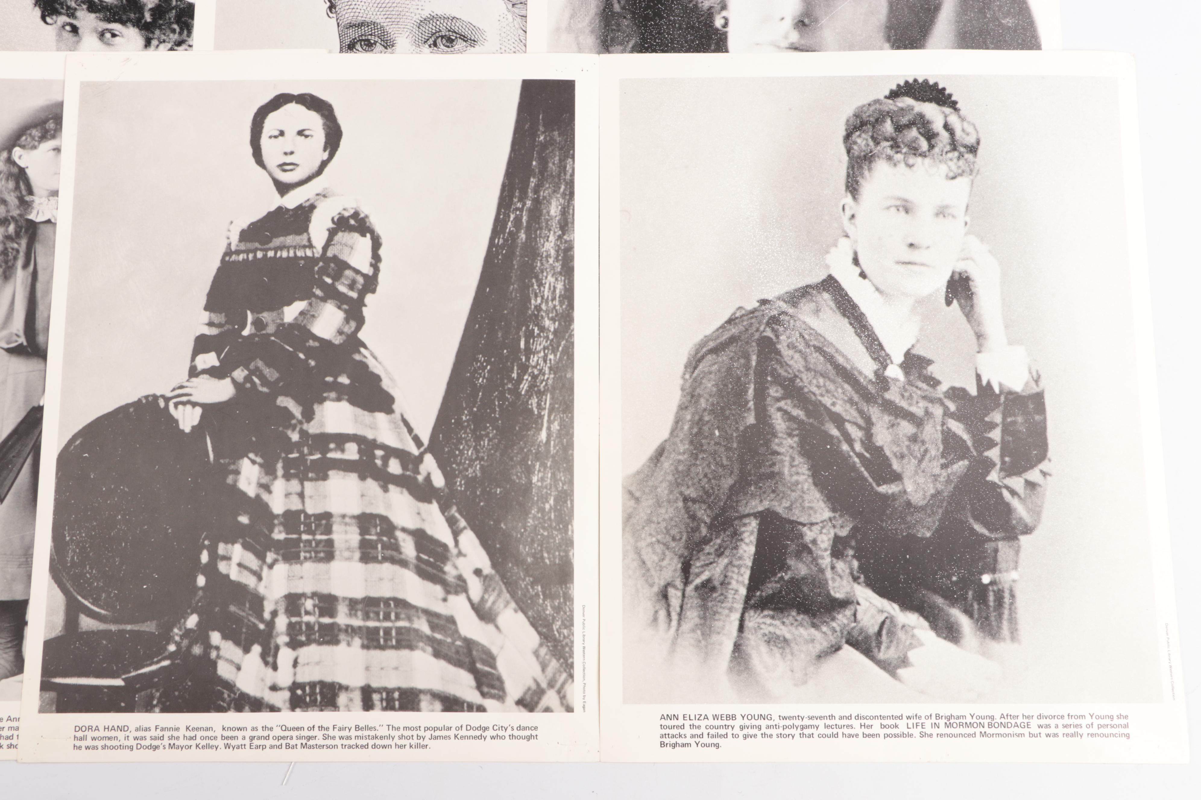 Reproduction Halftone Prints Featuring Annie Oakley and Sacajawea