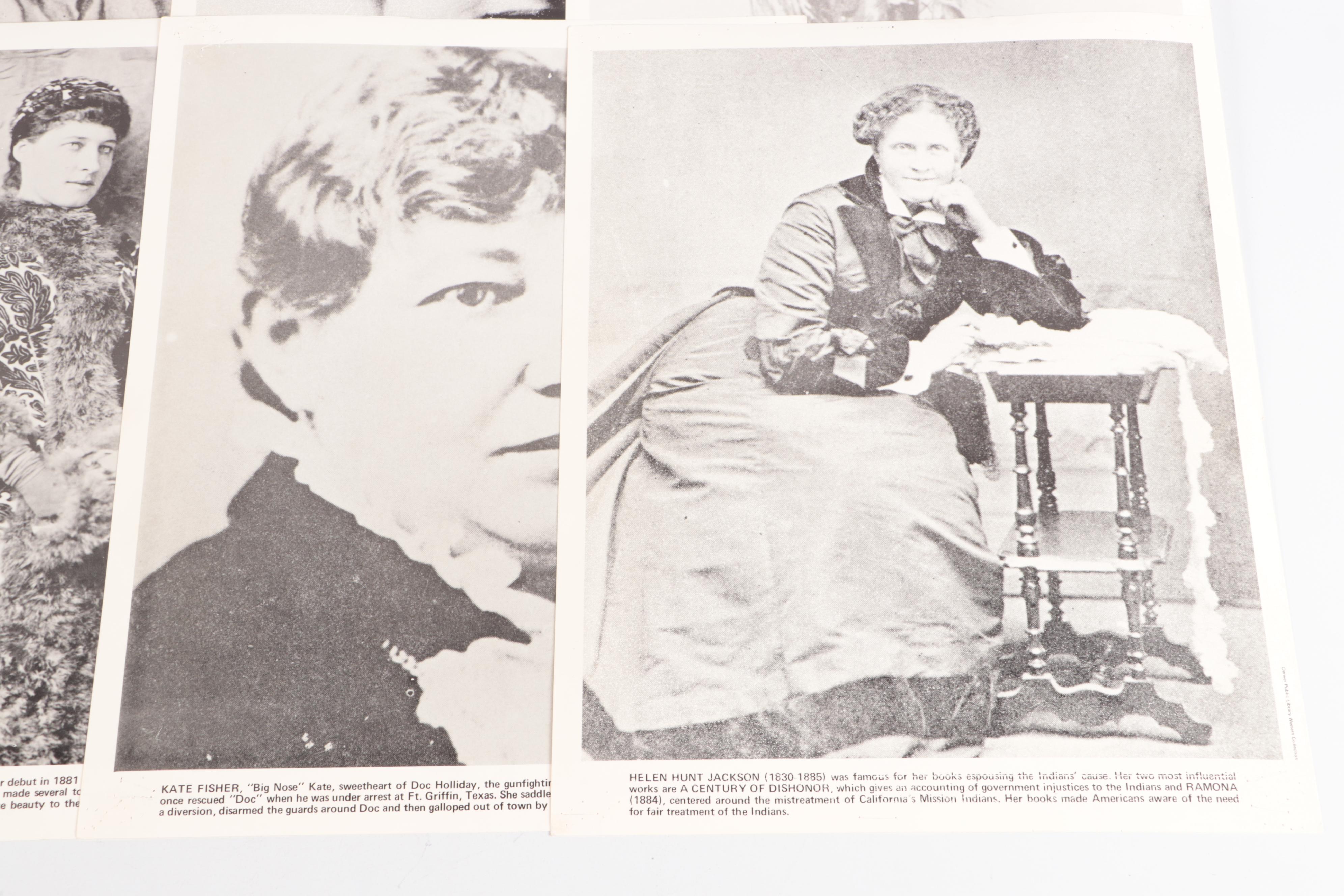 Reproduction Halftone Prints Featuring Annie Oakley and Sacajawea