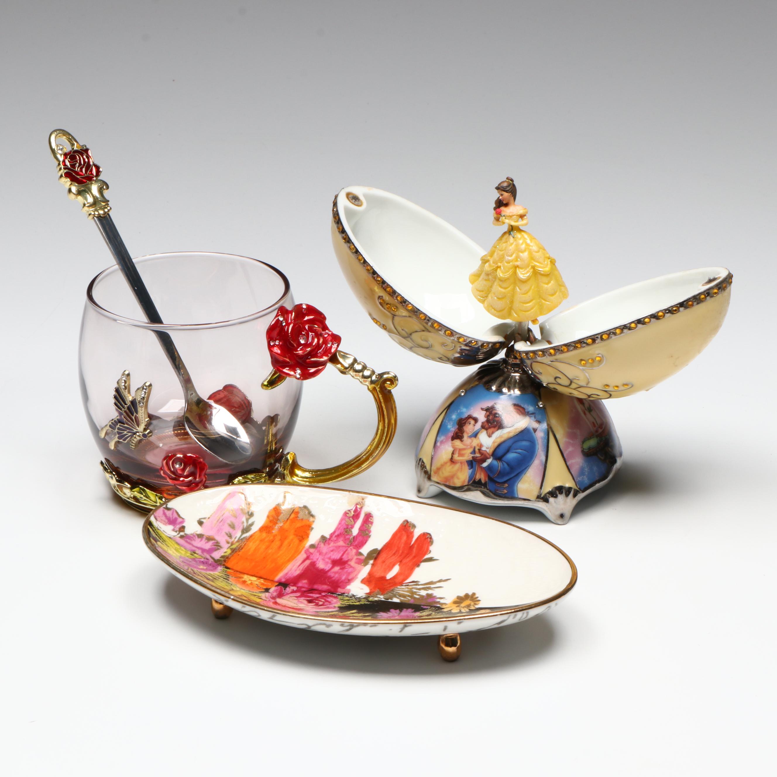 Ardleigh Elliott "Radiant Belle" Porcelain Music Box and More Table Décor