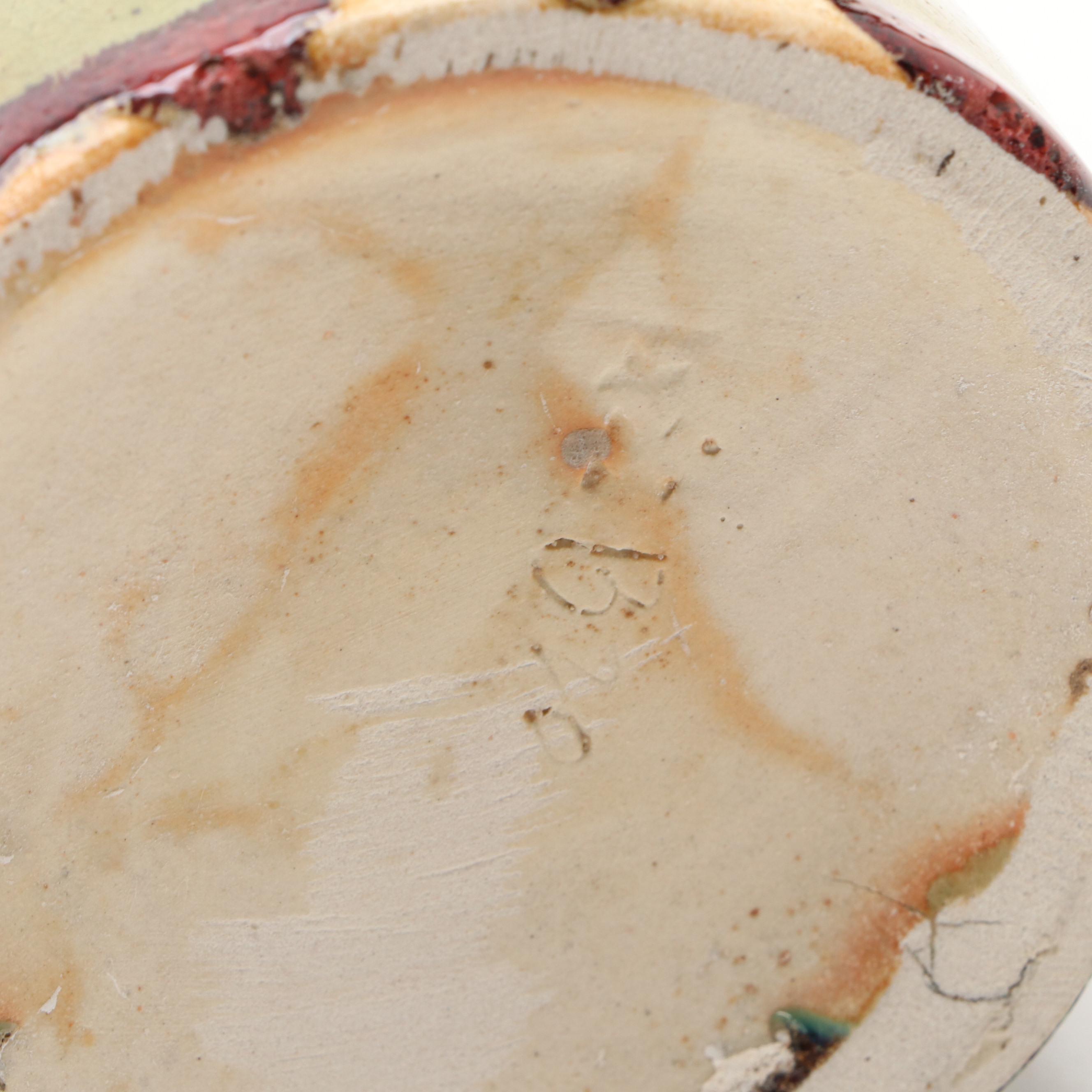 Mid Century Modern Style Ceramic Vases with Lacquered Box