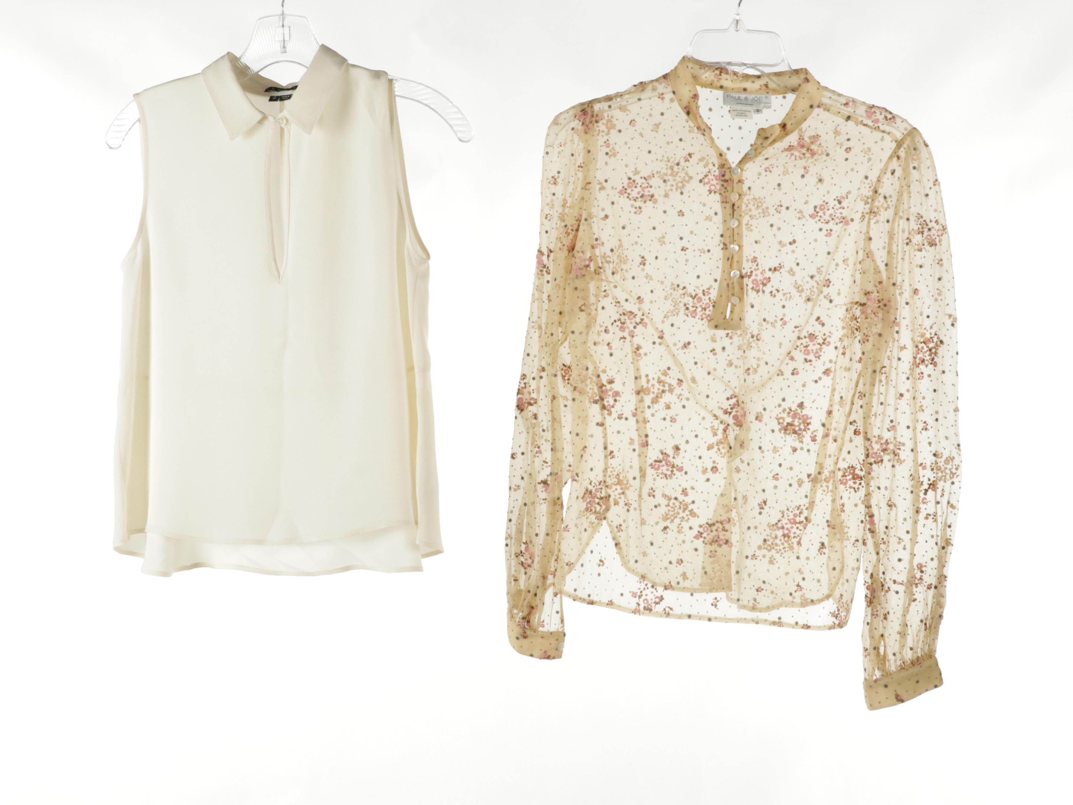 Jim Thompson and Theory Silk Sleeveless Blouses, Yohi Yamamoto Blazer and Tops