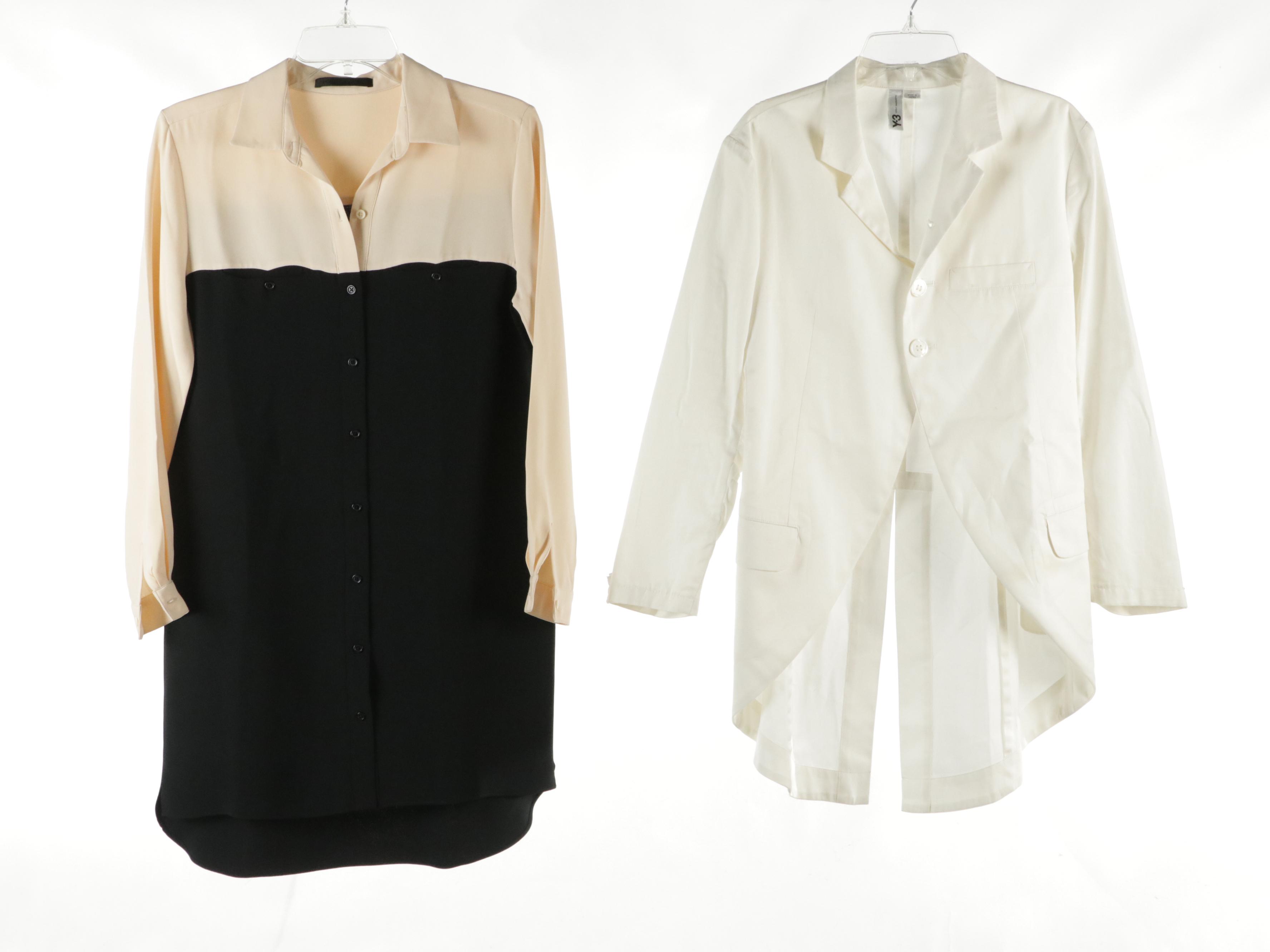 Jim Thompson and Theory Silk Sleeveless Blouses, Yohi Yamamoto Blazer and Tops