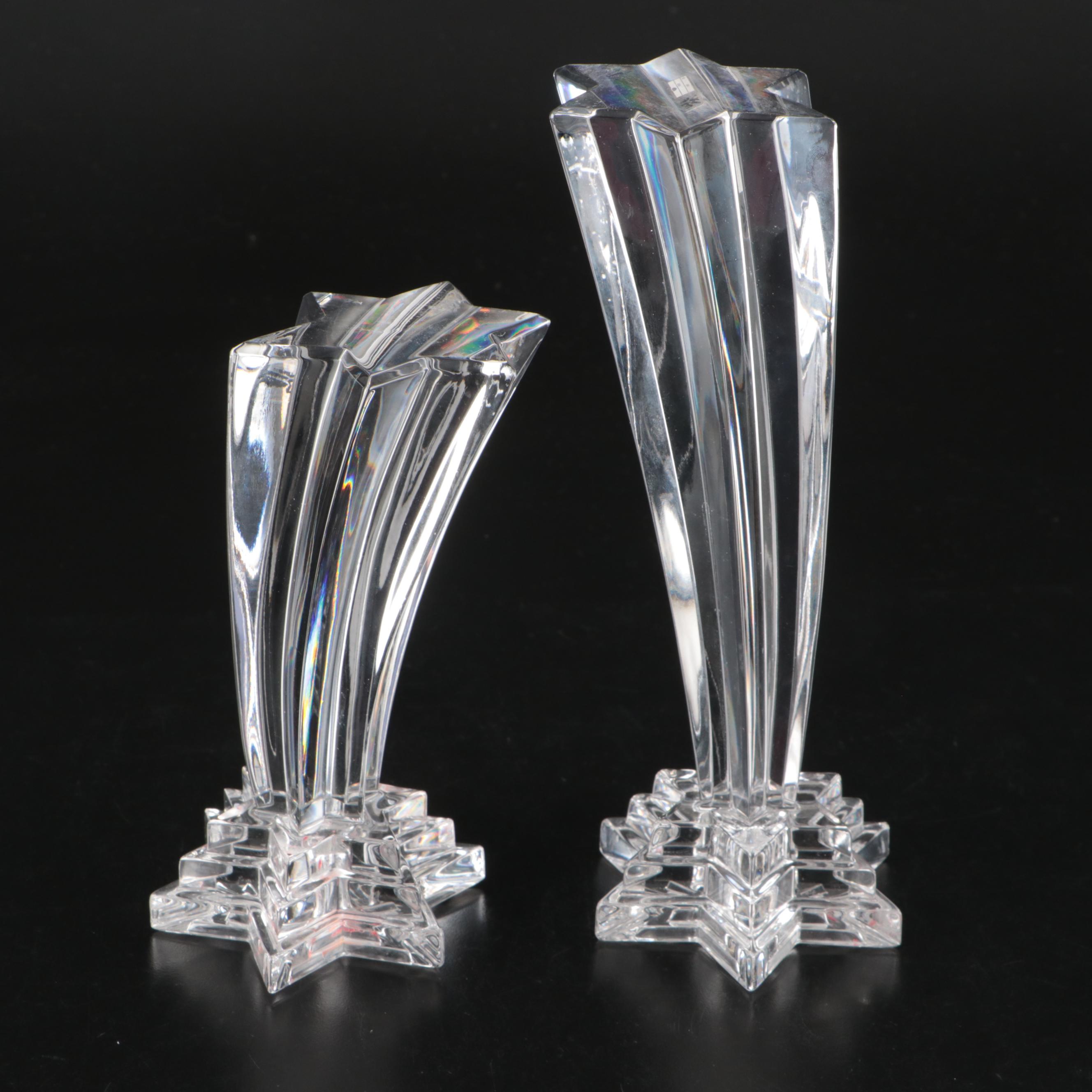 WMF Crystal Star Pedestals with Other Bowls and Champagne Flutes