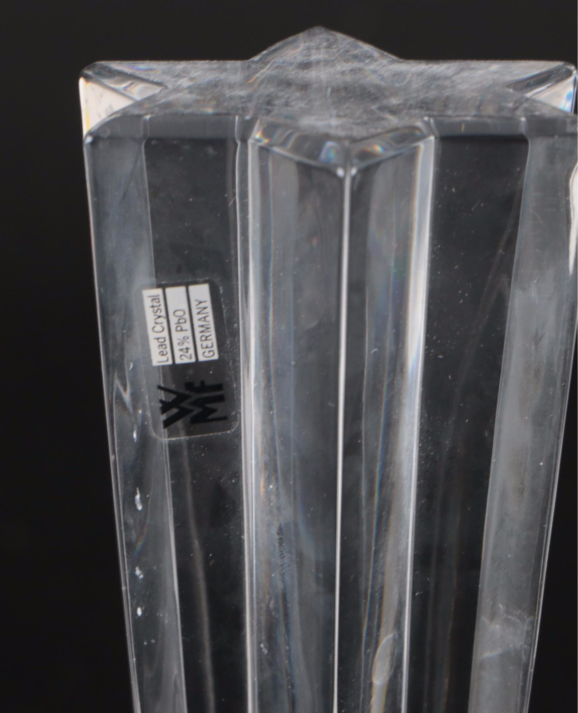 WMF Crystal Star Pedestals with Other Bowls and Champagne Flutes