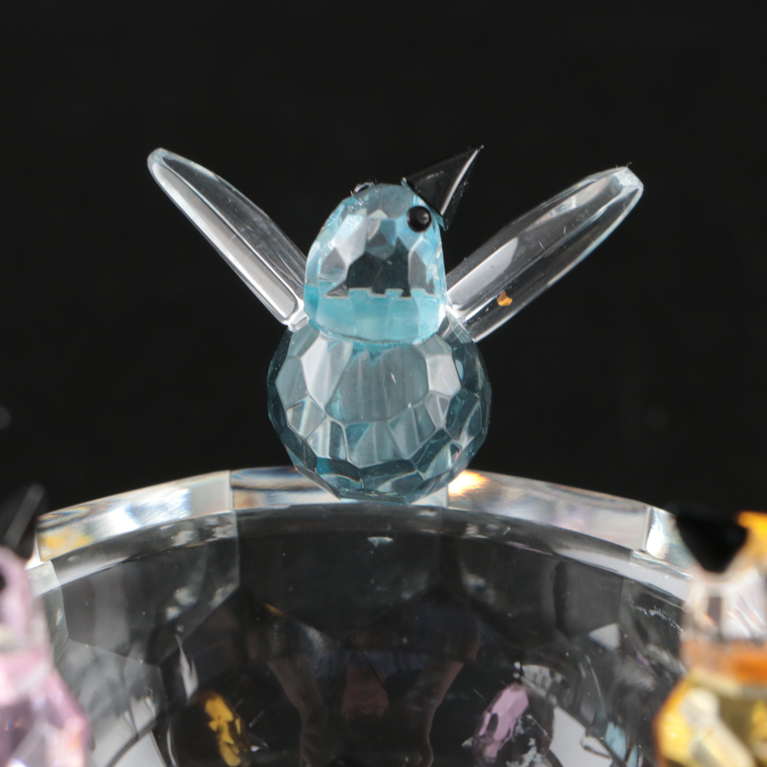 WMF Crystal Star Pedestals with Other Bowls and Champagne Flutes