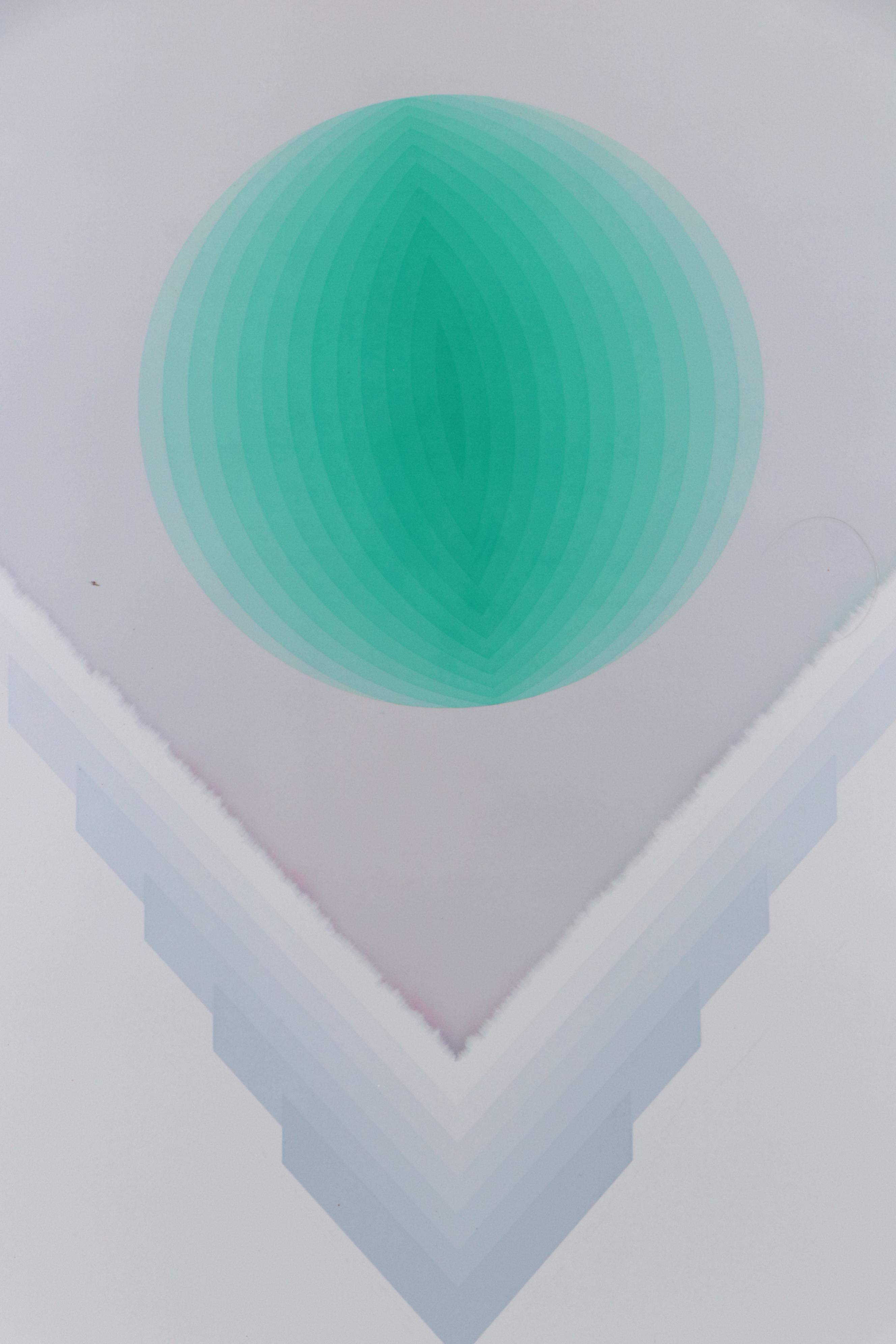 Nobuteru Shimotakahara Op Art Serigraph "Time and Space"