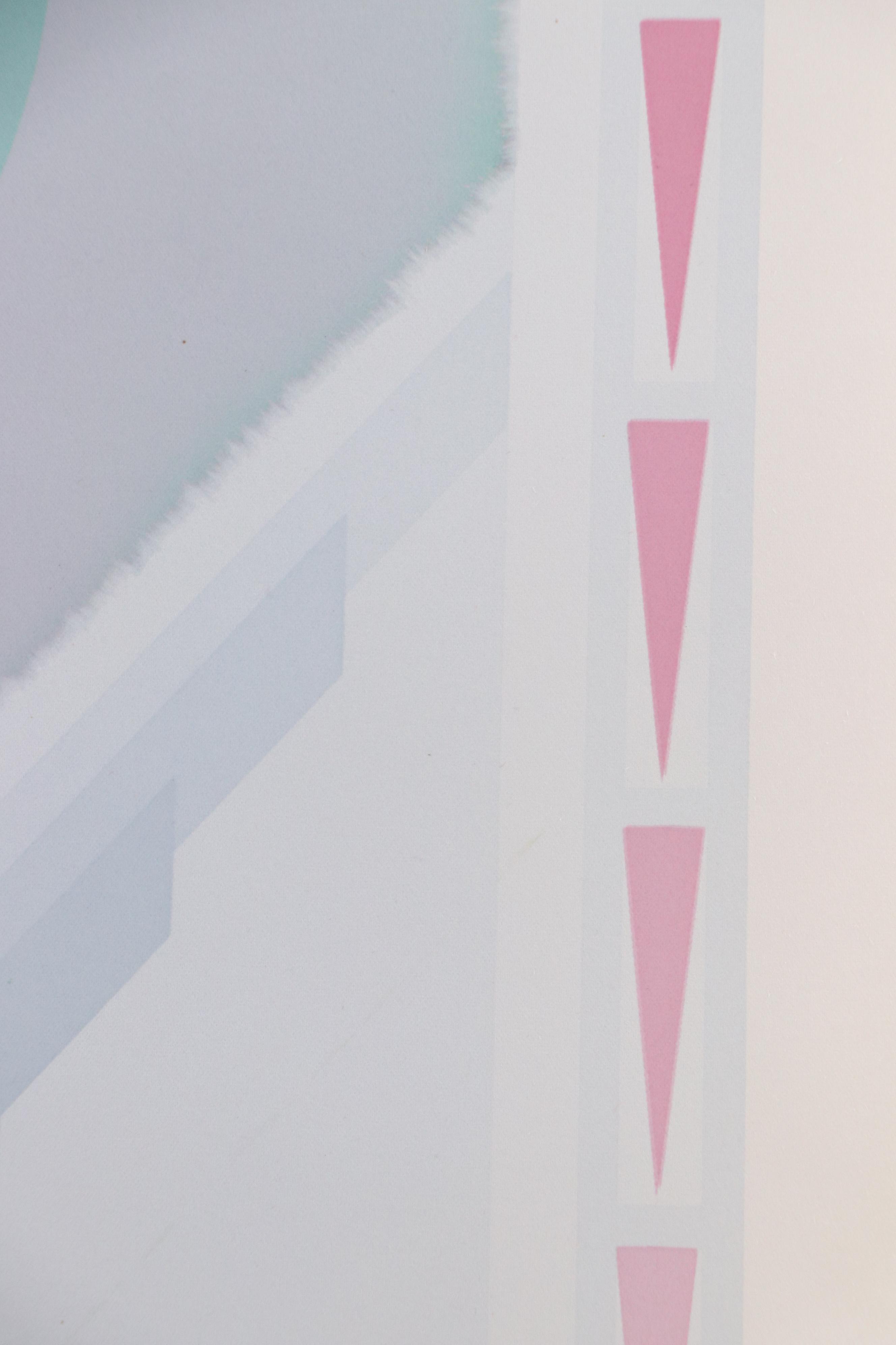 Nobuteru Shimotakahara Op Art Serigraph "Time and Space"