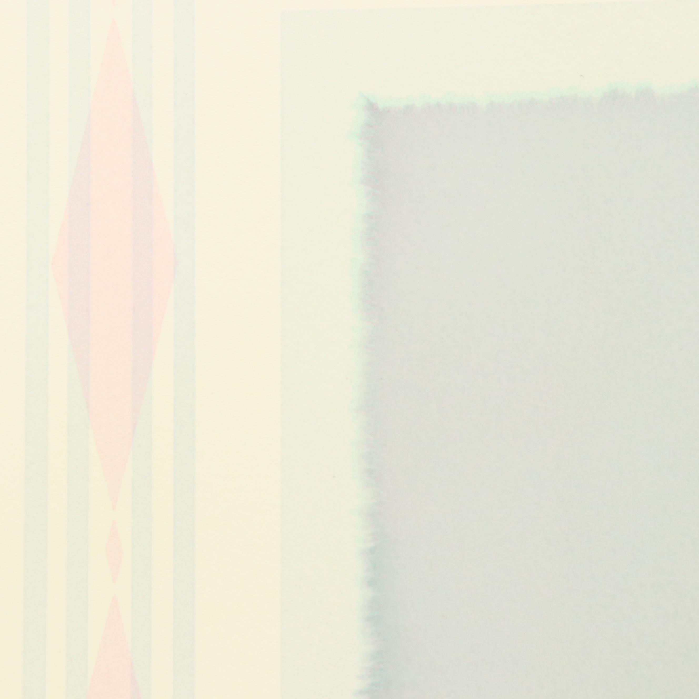 Nobuteru Shimotakahara Op Art Serigraph "Time and Space," Late 20th Century