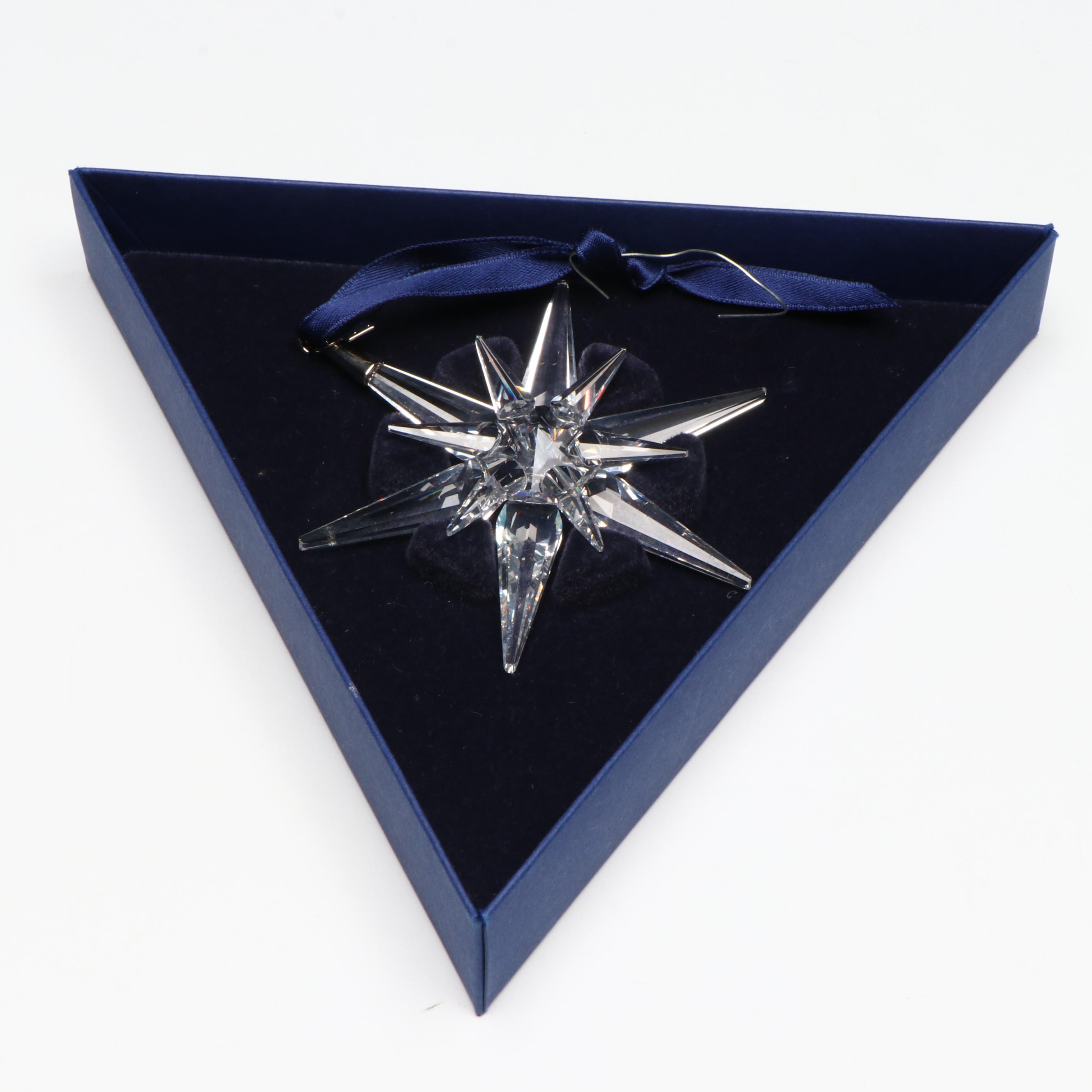 Swarovski Commemorative Crystal Star Ornament, 2005