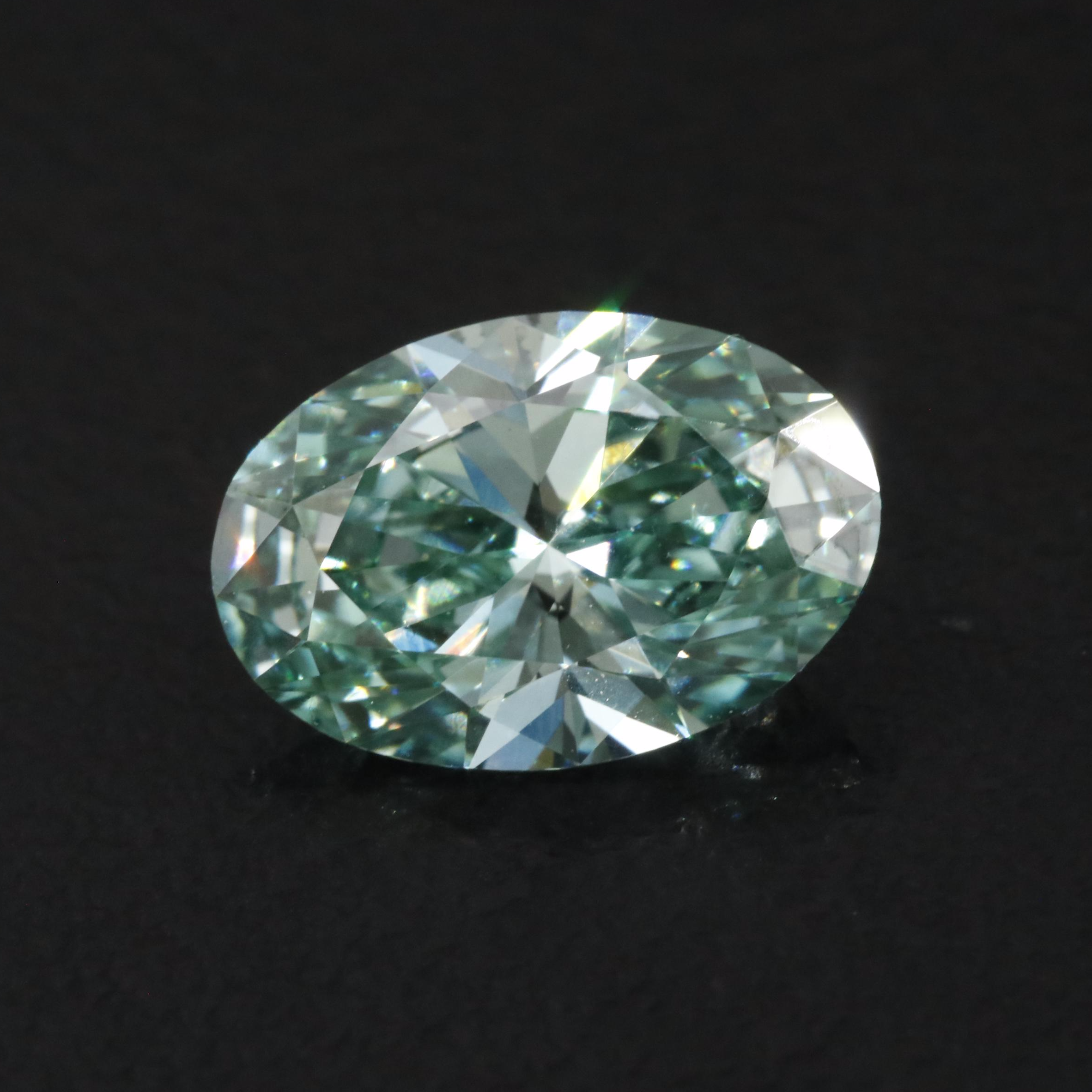 Loose 2.03 CT Fancy Vivid Green Lab Grown Diamond with IGI Report