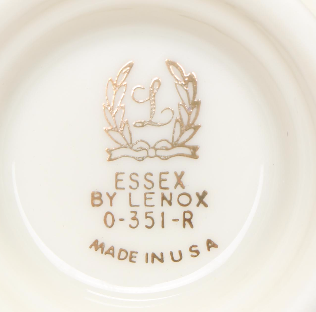 Lenox "Essex Maroon" Porcelain Dinnerware, 1938–1978