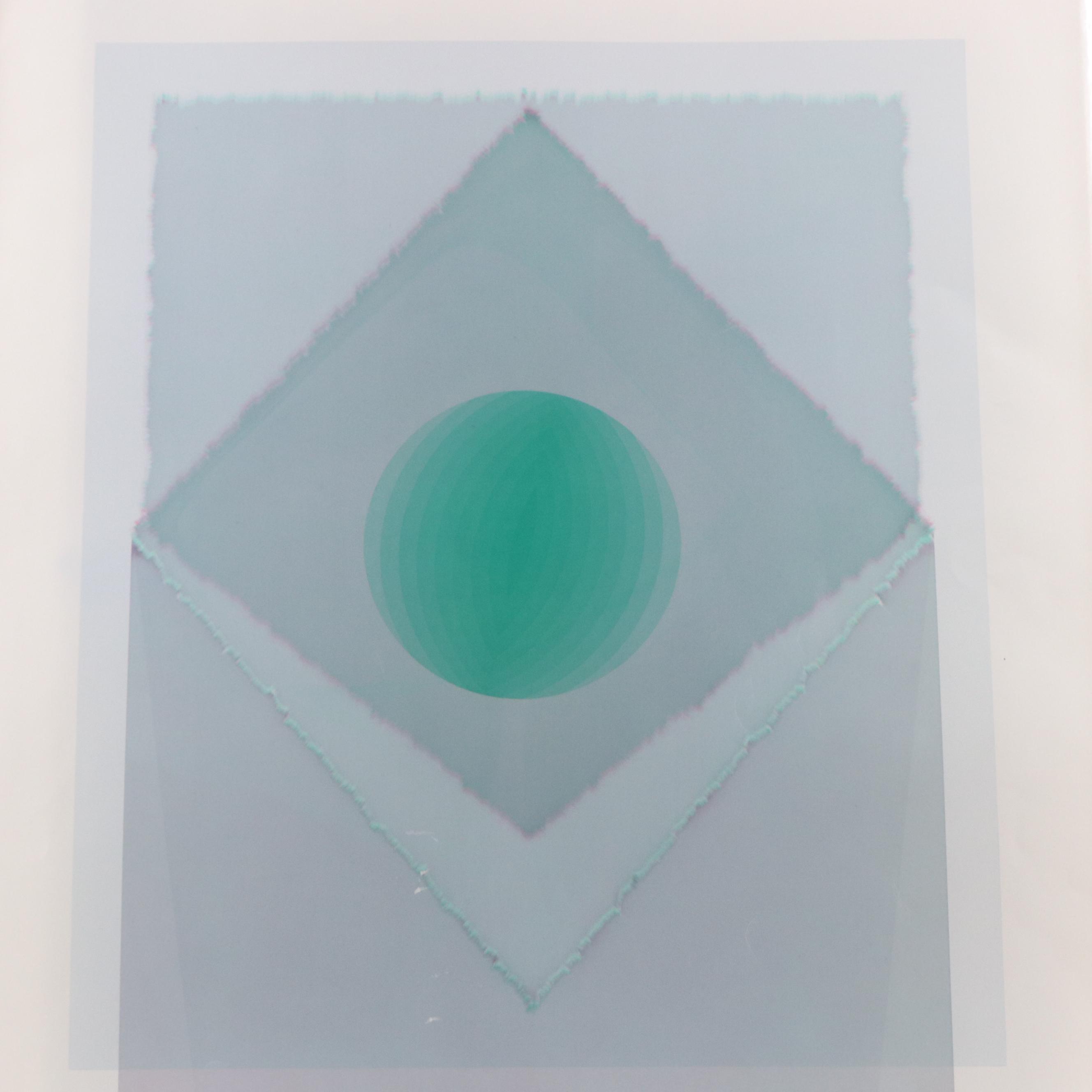 Nobuteru Shimotakahara Op Art Serigraph "Composition of Time and Space"