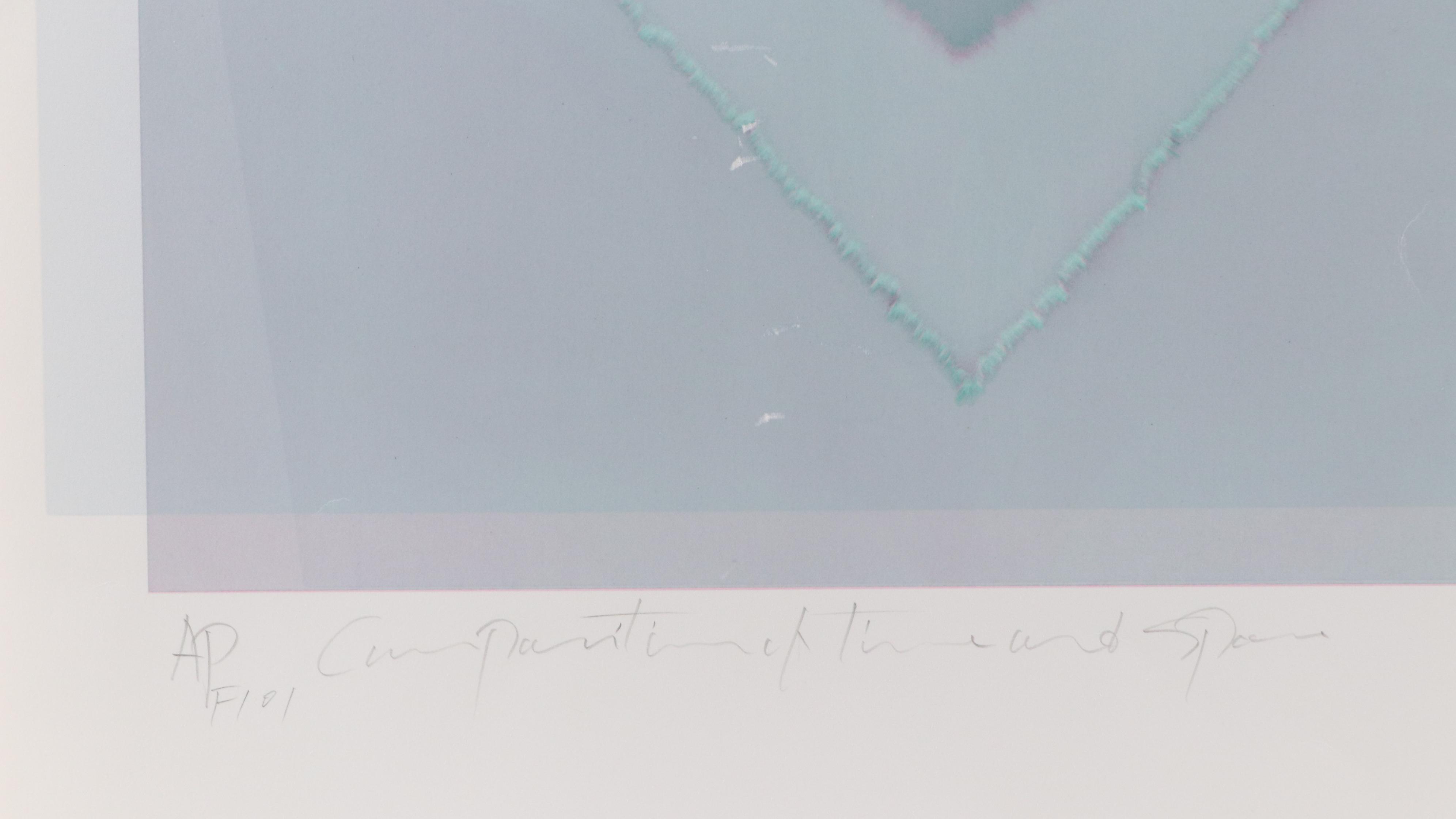 Nobuteru Shimotakahara Op Art Serigraph "Composition of Time and Space"