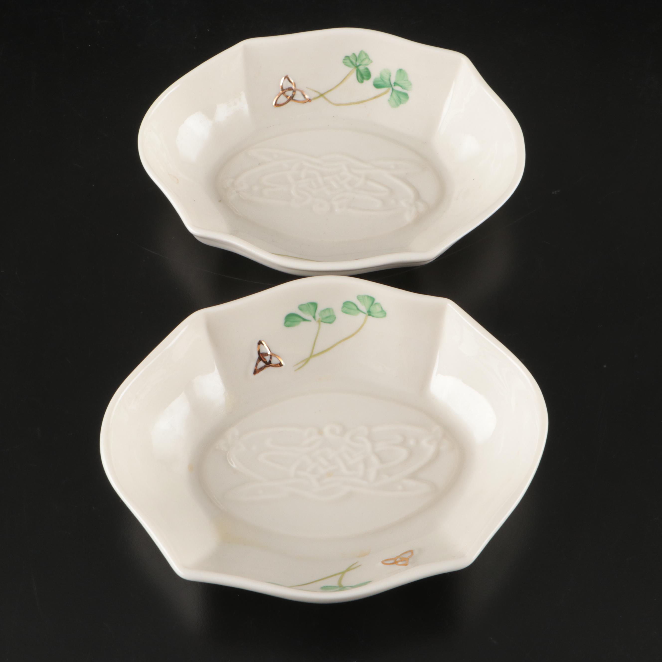 Belleek Ireland Porcelain Mugs and Cups with Other Table Accessories