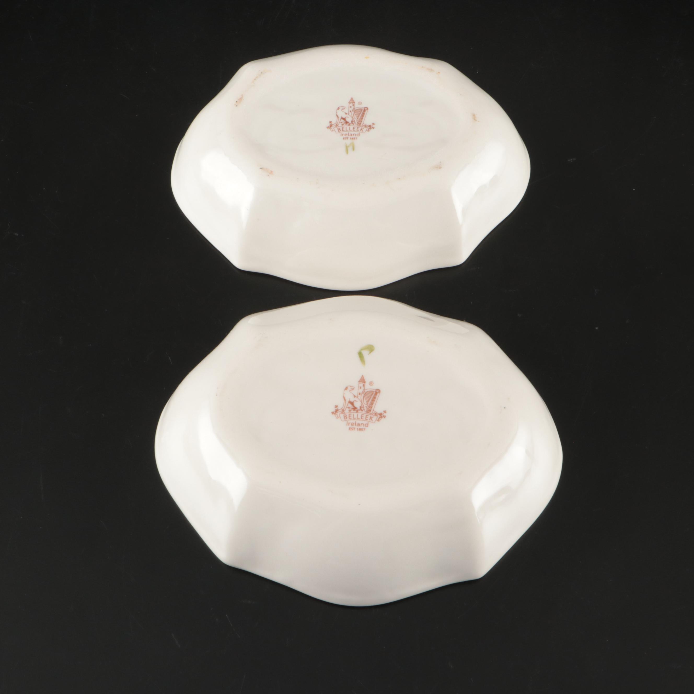 Belleek Ireland Porcelain Mugs and Cups with Other Table Accessories