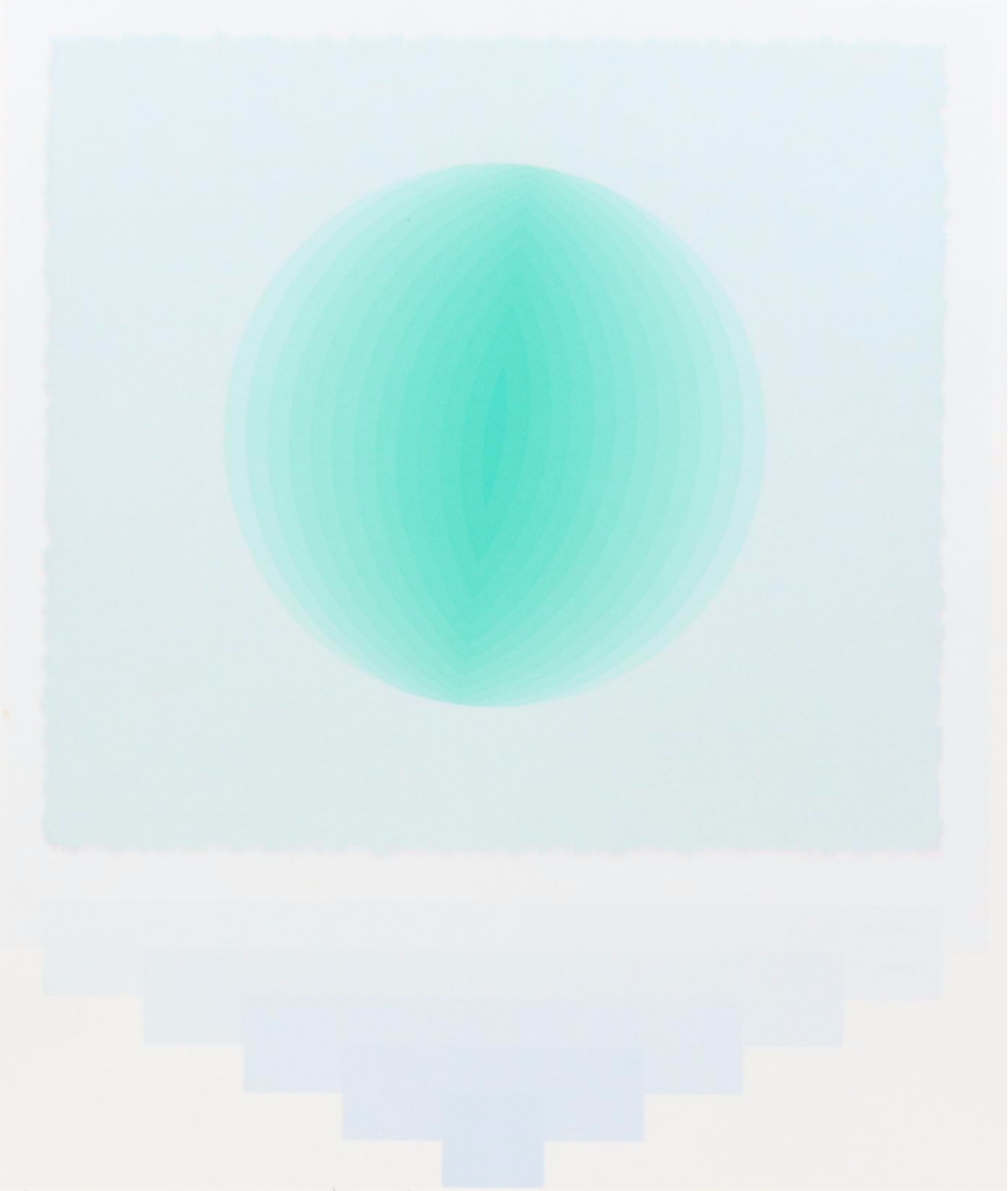 Nobuteru Shimotakahara Abstract Modern Serigraph "Composition of Time and Space"