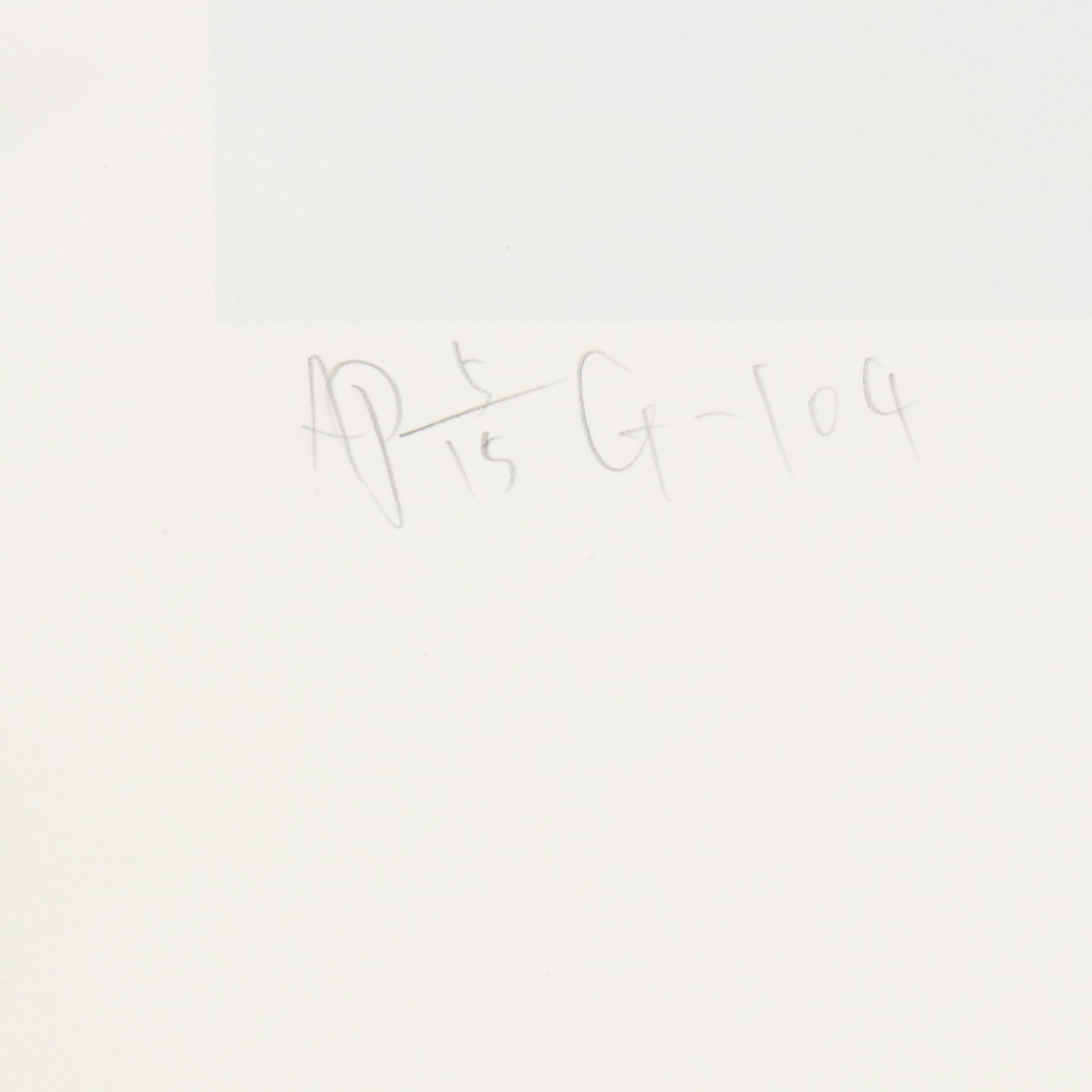 Nobuteru Shimotakahara Abstract Modern Serigraph "Composition of Time and Space"