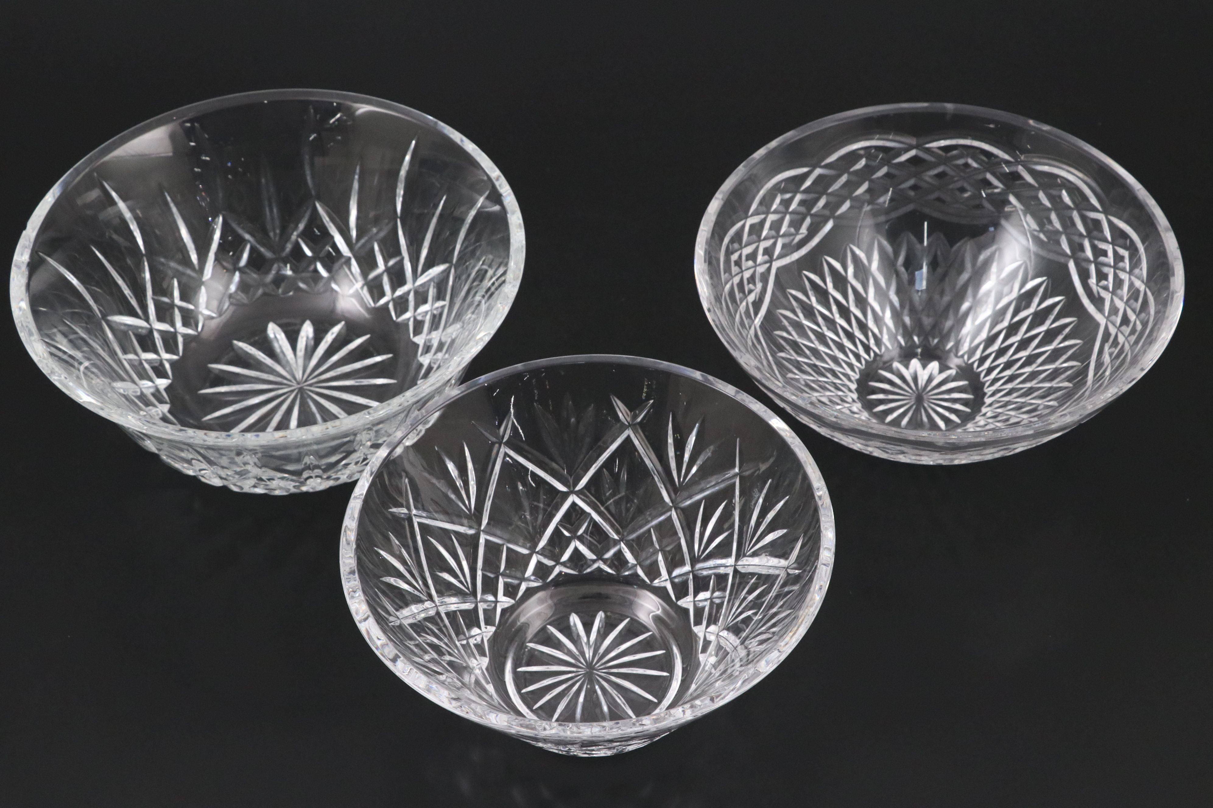 Waterford Crystal "Lismore," "Innisfree" and Other Bowls