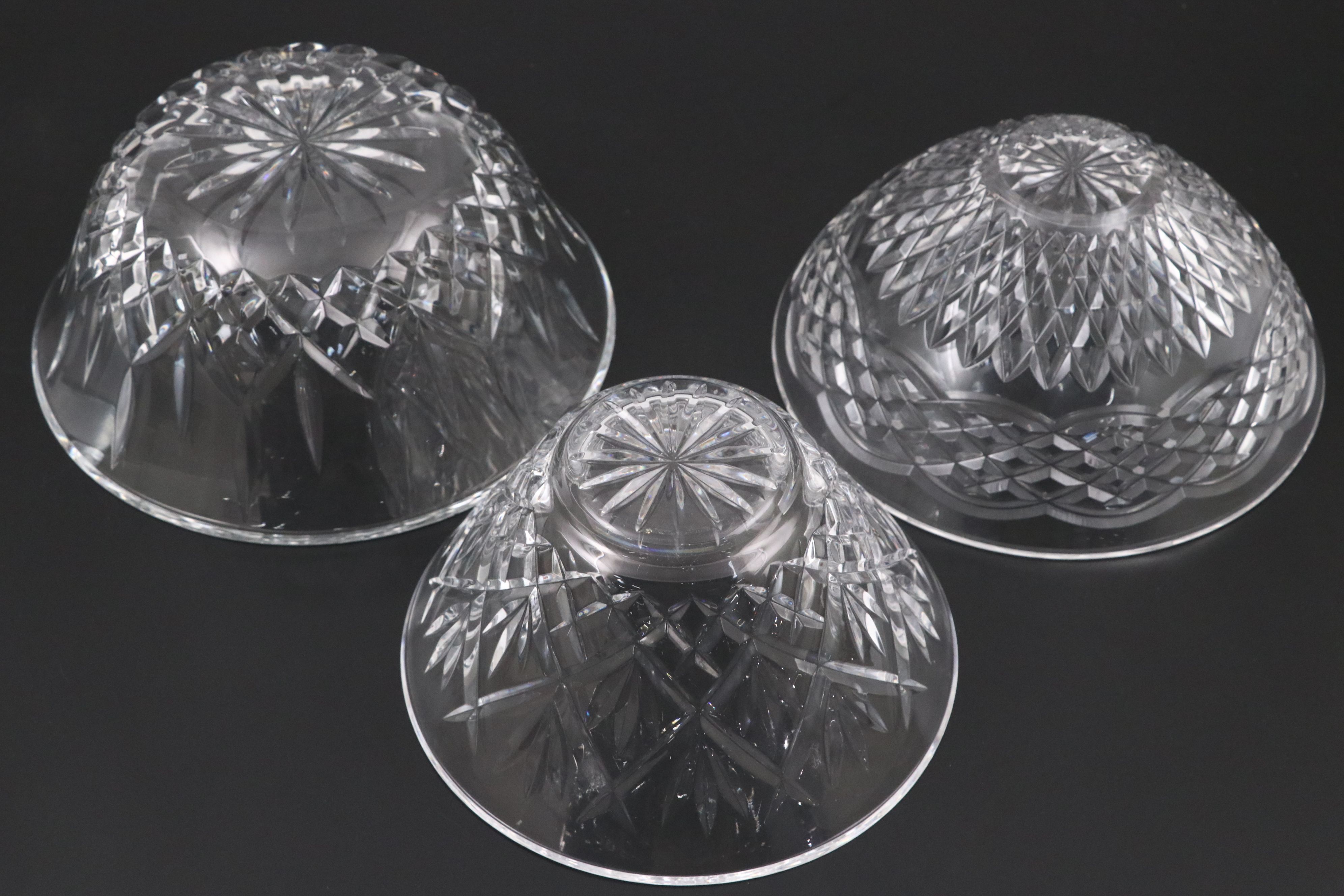 Waterford Crystal "Lismore," "Innisfree" and Other Bowls