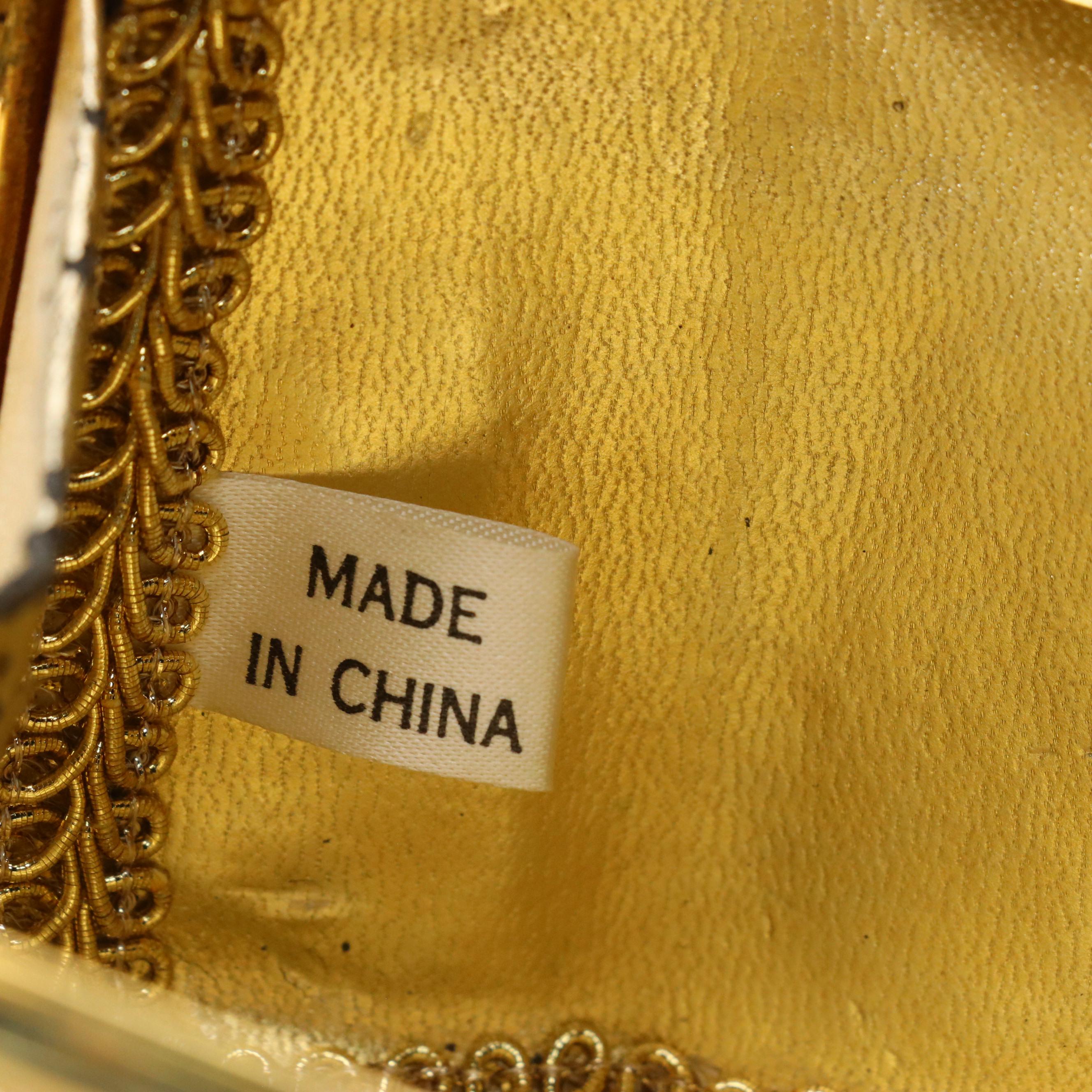 Eximious Of London Floral Silk Scarf and J. Tiras Embellished Minaudière