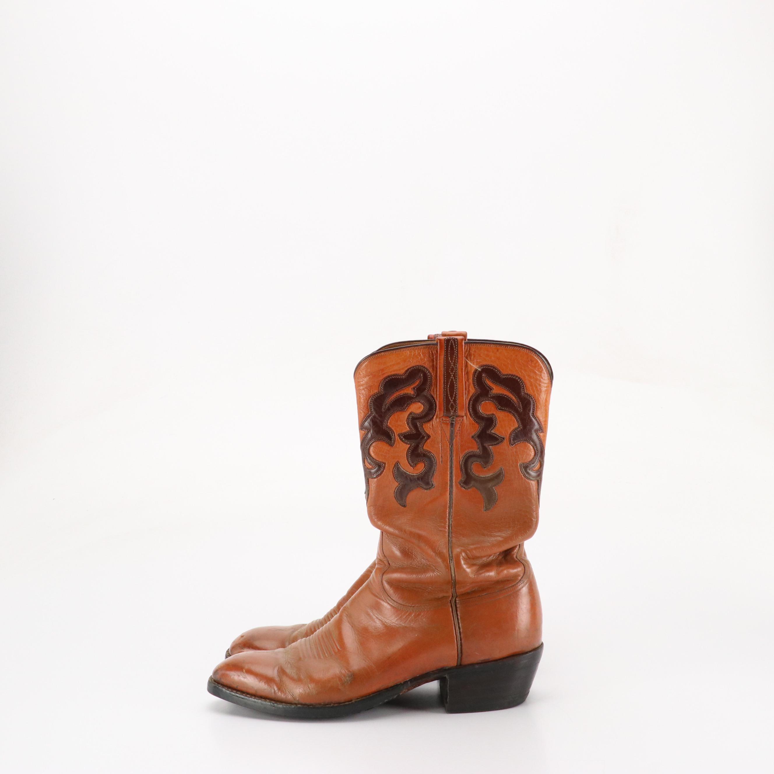 Men's Lucchese Leather Cowboy Boots