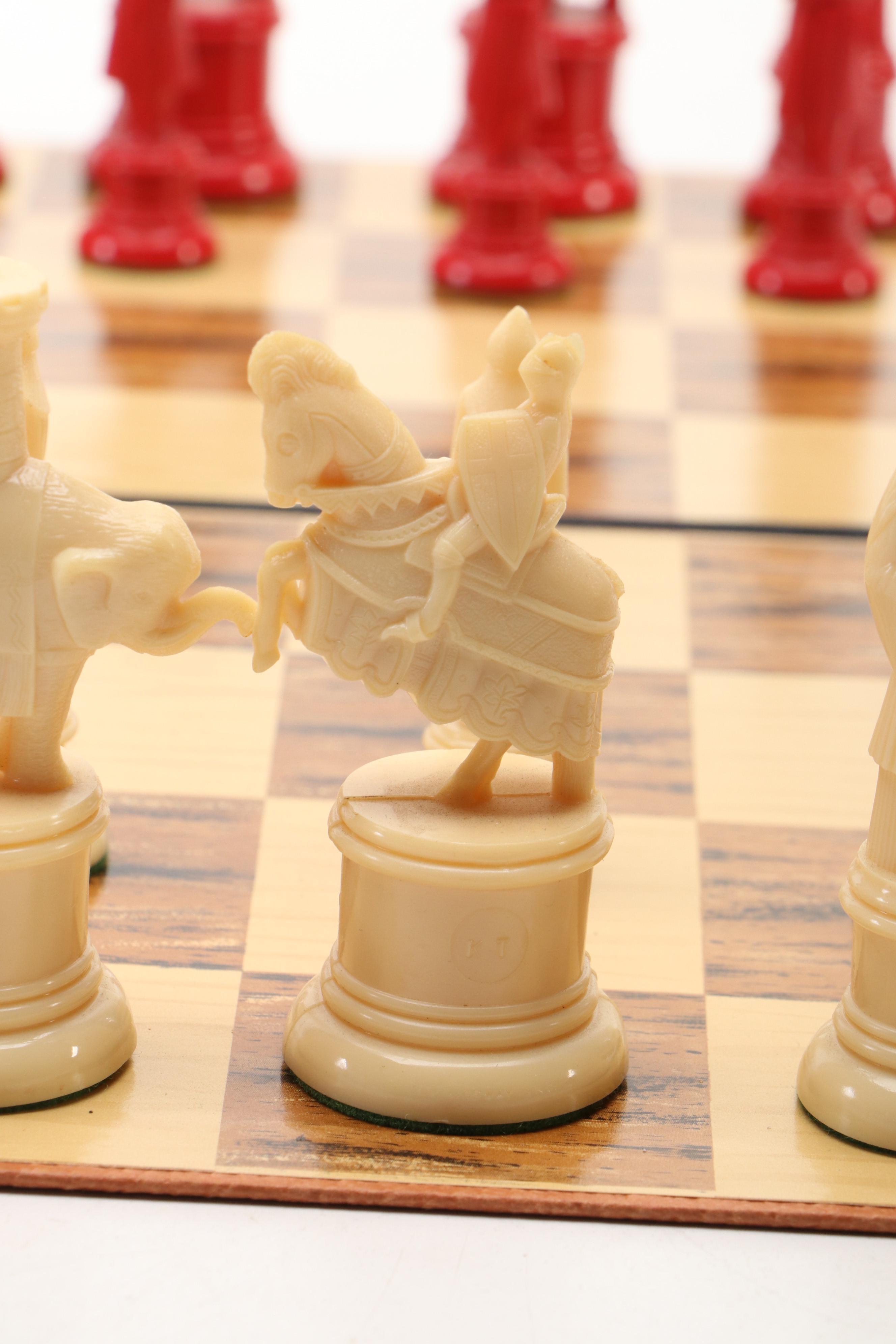 Kingsway Florentine "Century Figure" Chess Set, Mid-20th C.