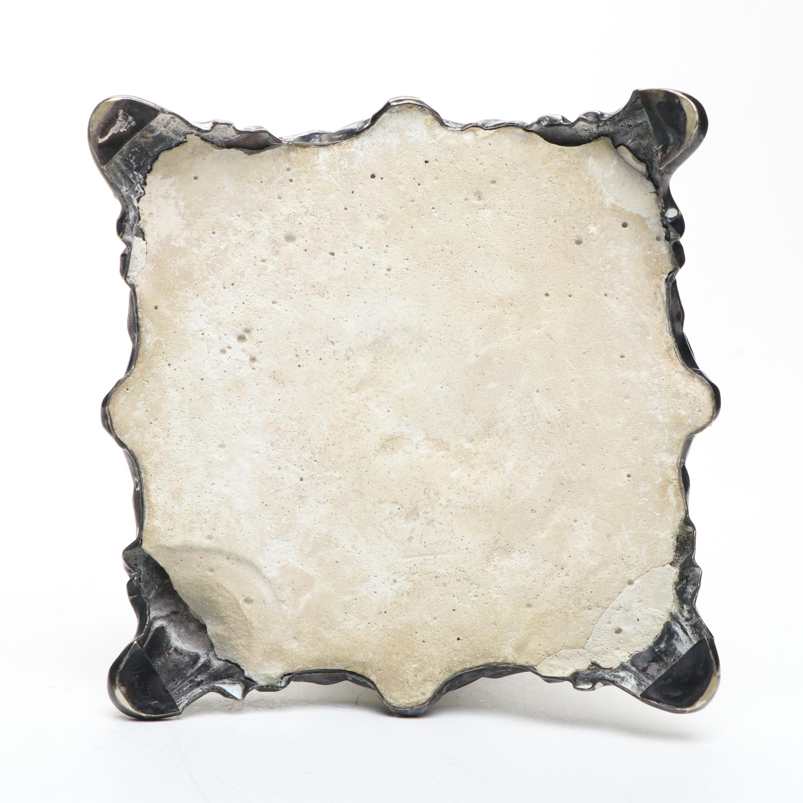 Continental European Baroque Style Silver Plate Candlesticks, 19th Century