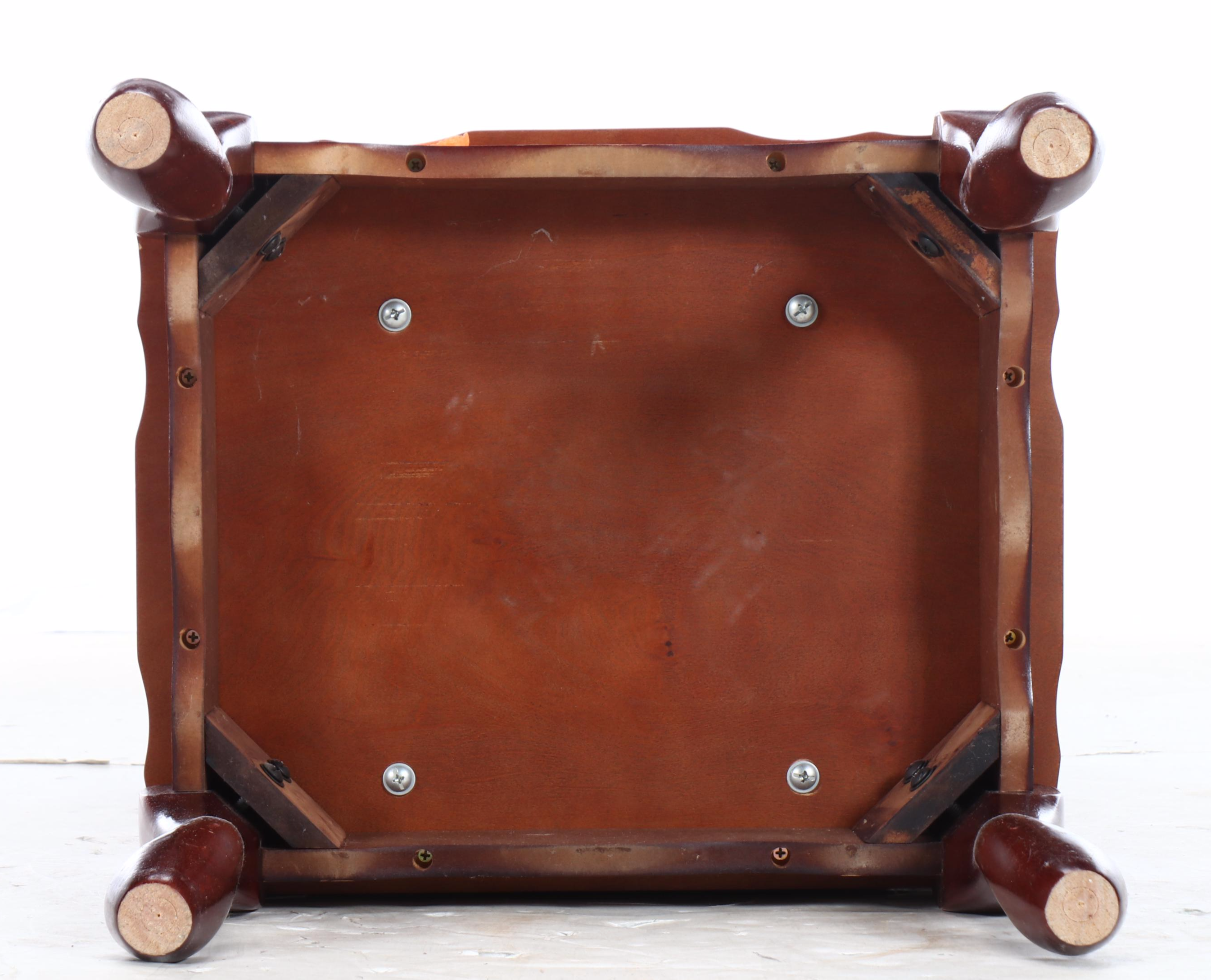 Powell Queen Anne Style Mahogany Finish Wood Jewelry Armoire, 1988