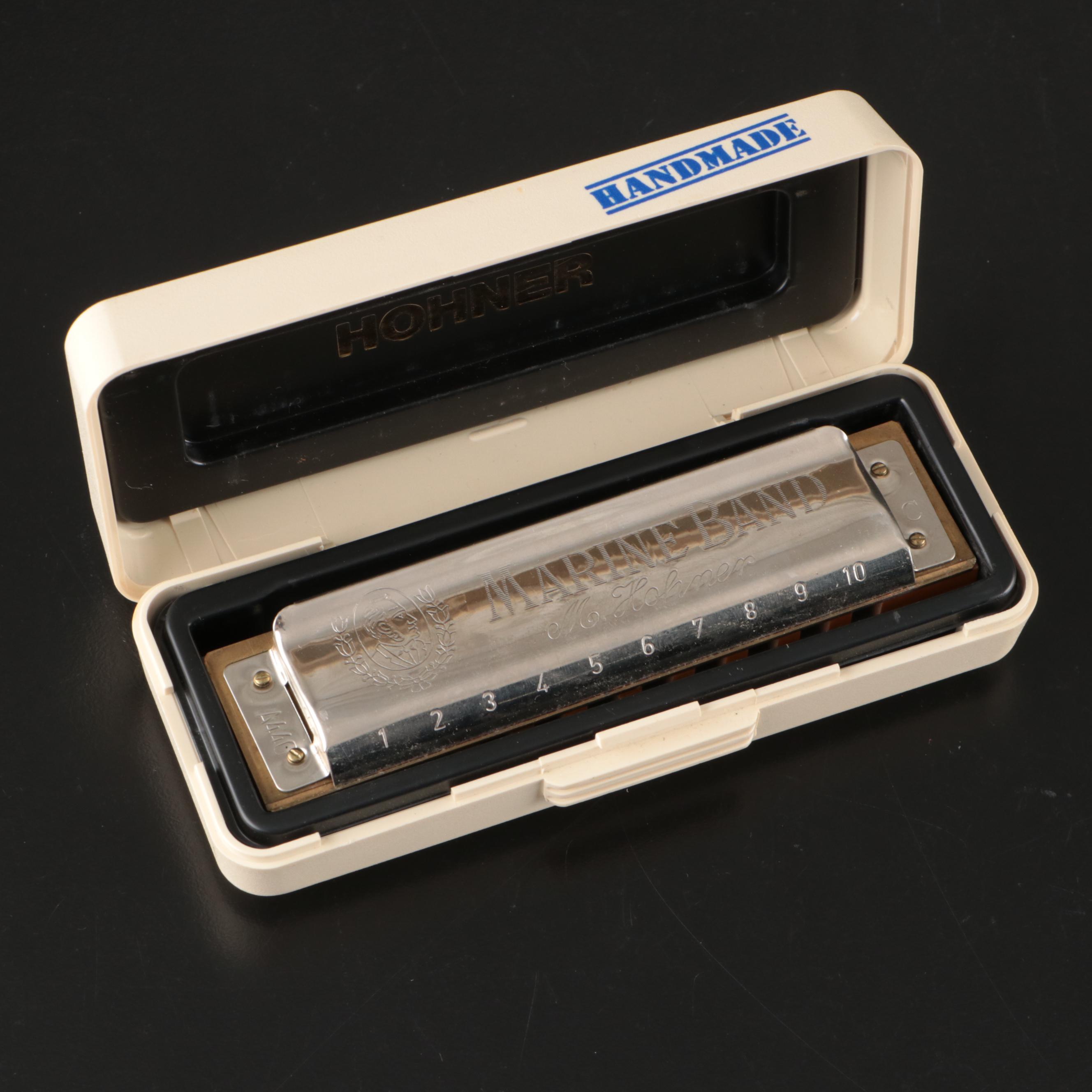 M. Hohner Marine Band and Hero Harmonicas