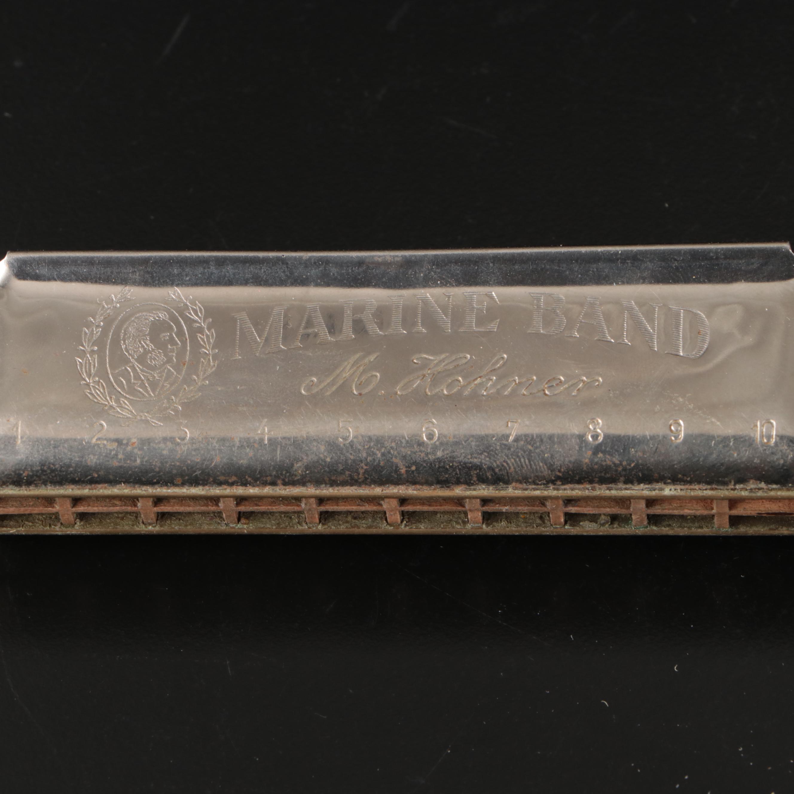 M. Hohner Marine Band and Hero Harmonicas