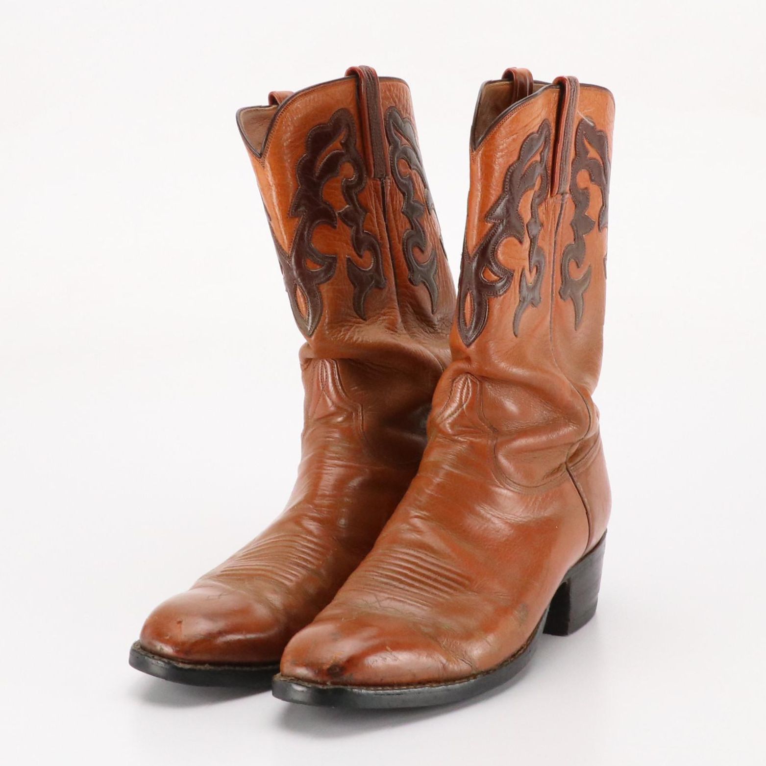 Men's Lucchese Leather Cowboy Boots
