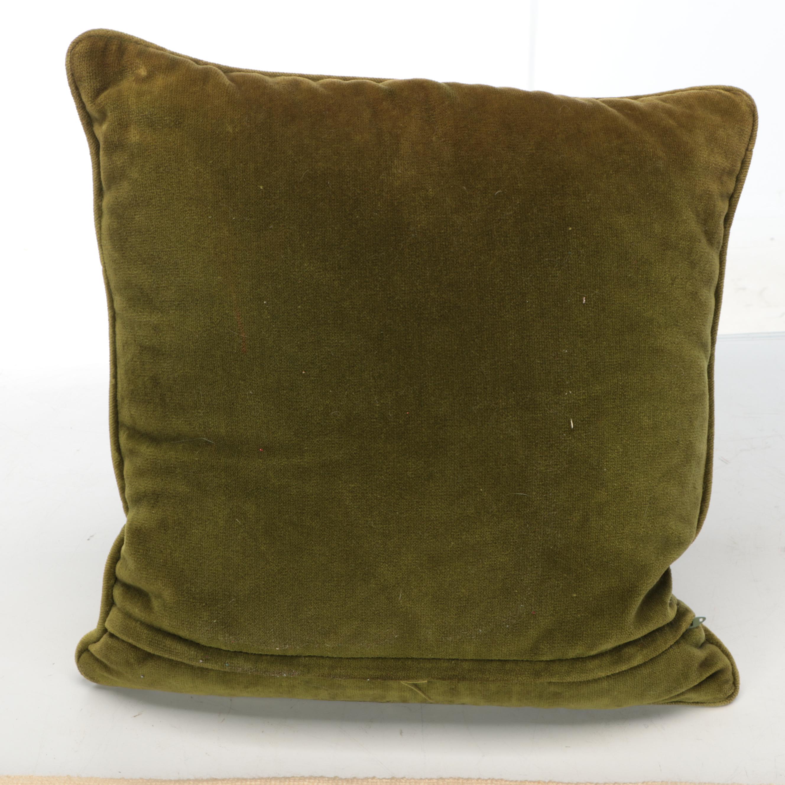 Hand-Stitched Bargello, Birds, Dogs & Turtle Needlepoint Pillows, Wall Panel