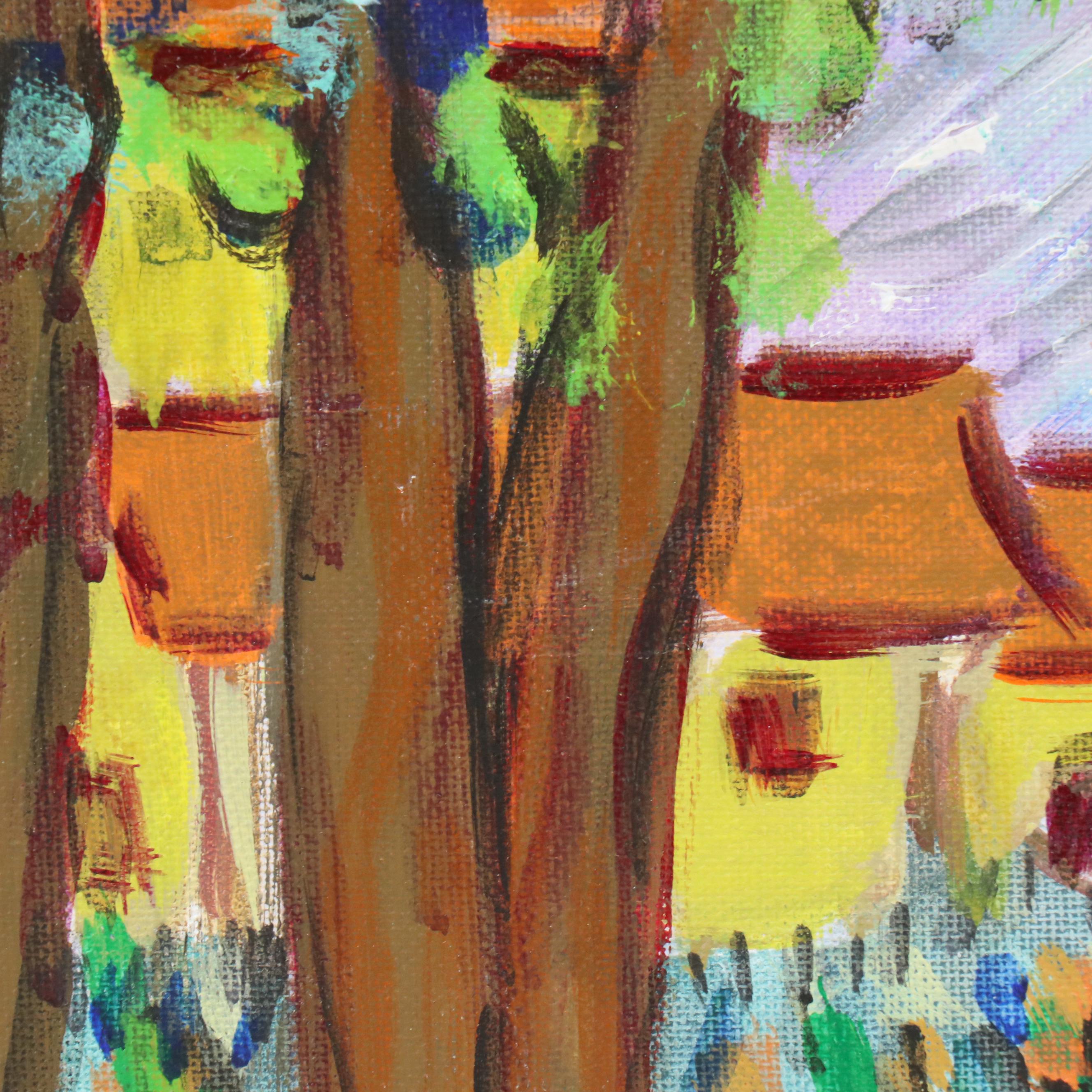 Janice Guttman Acrylic Painting "Nunnery in Brugge, Belgium, 1984," 1990