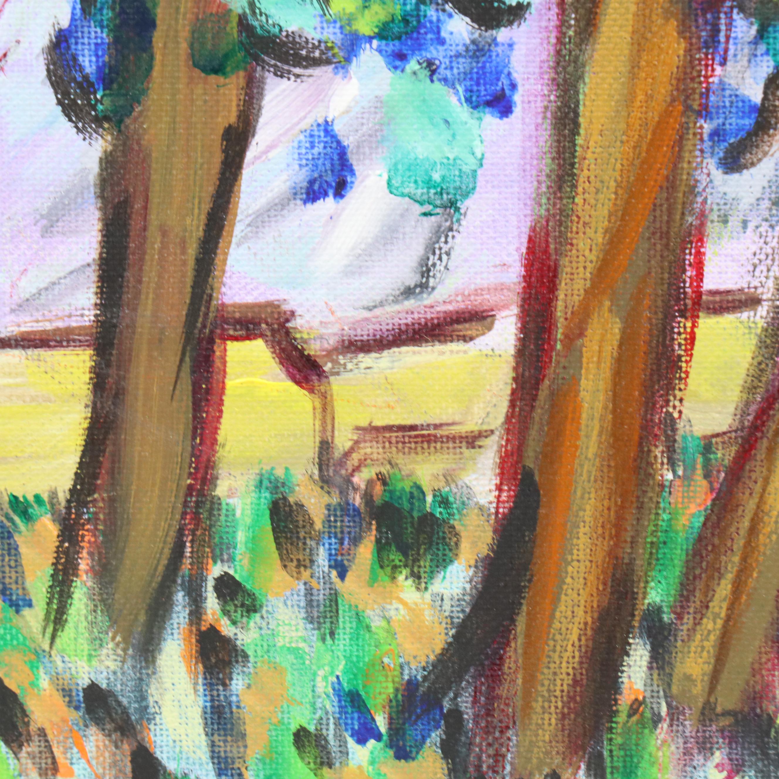 Janice Guttman Acrylic Painting "Nunnery in Brugge, Belgium, 1984," 1990