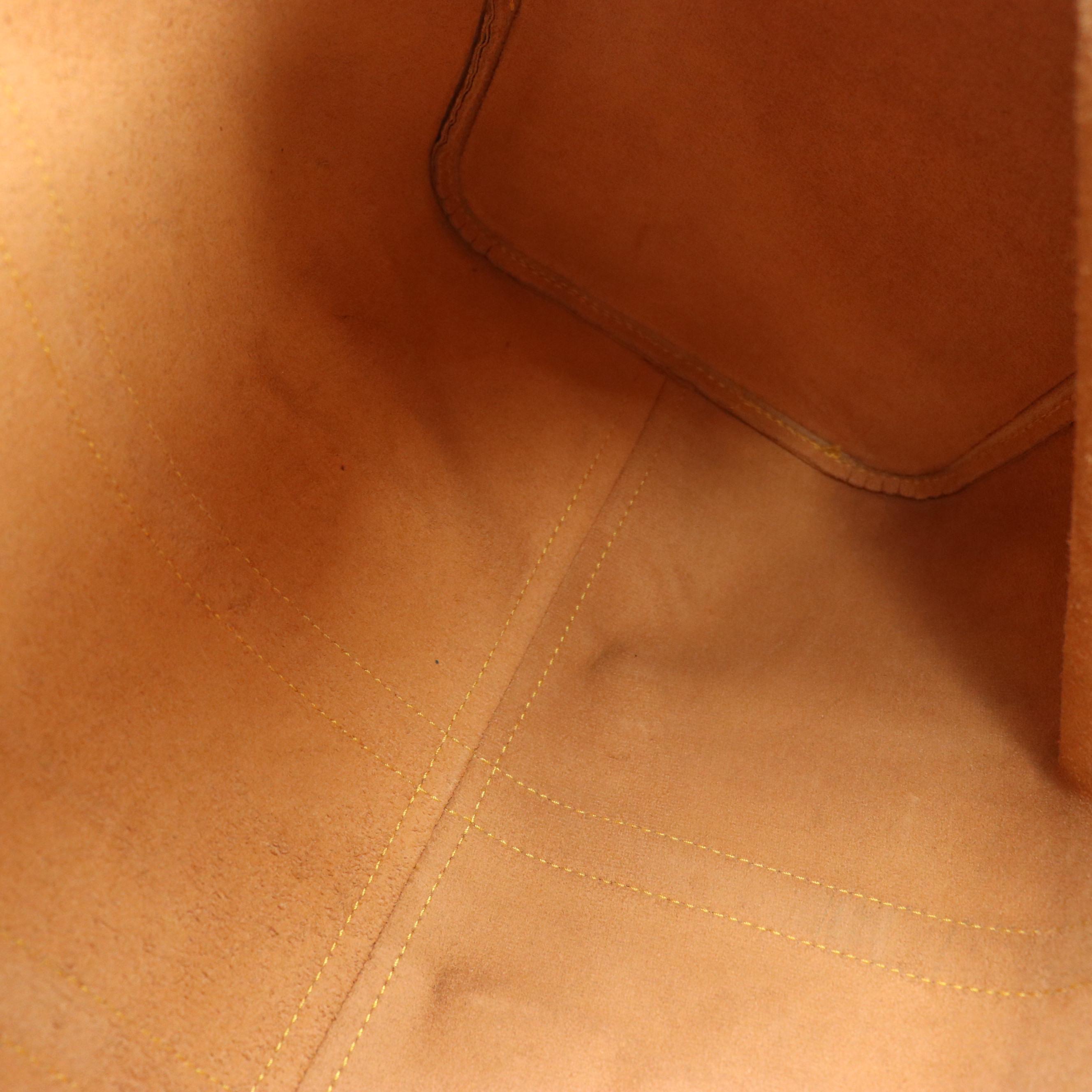 Louis Vuitton Keepall 45 Duffle Bag in Yellow Epi Leather