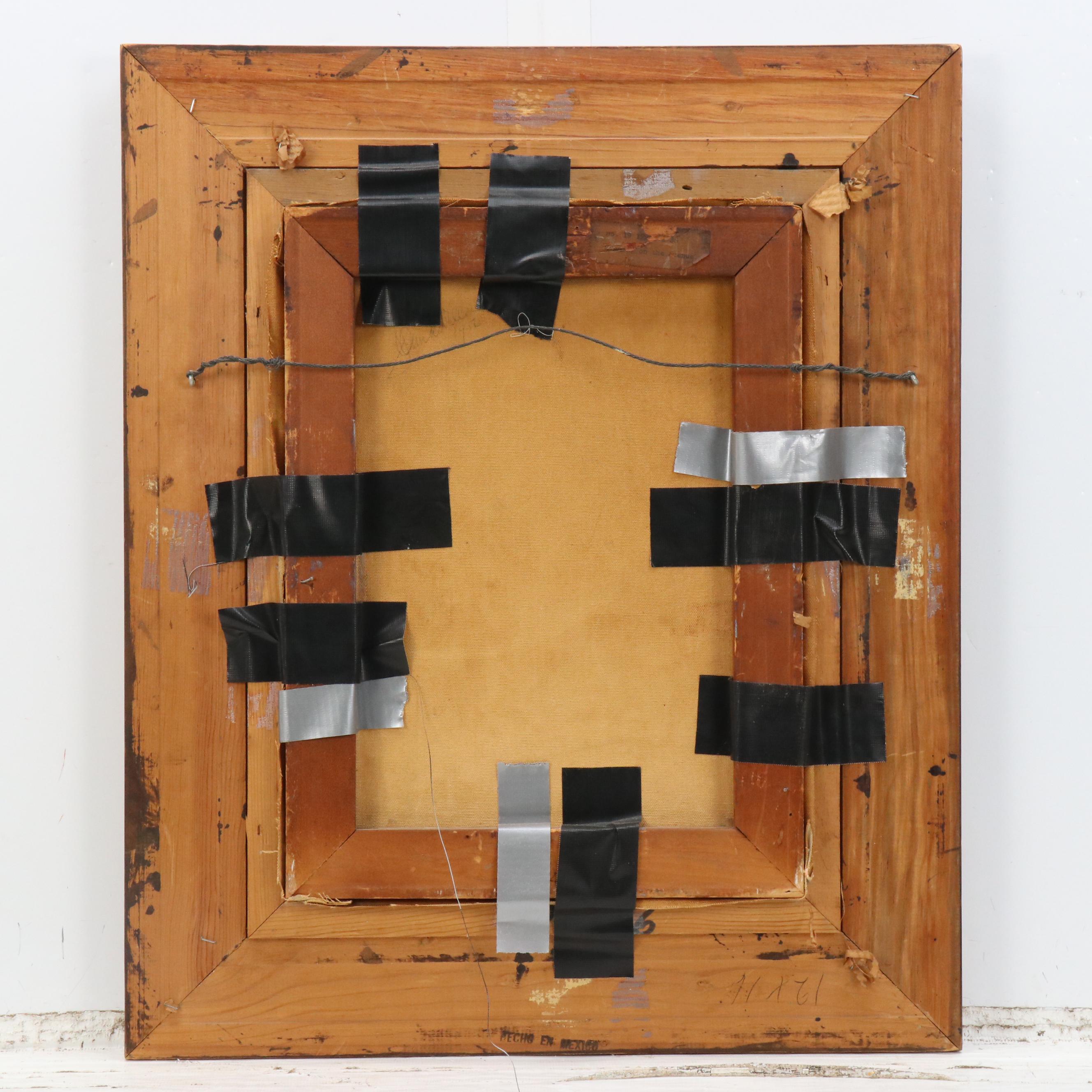 J. Miller Impressionist Style Oil Painting "Evening on the Avenue," 1952