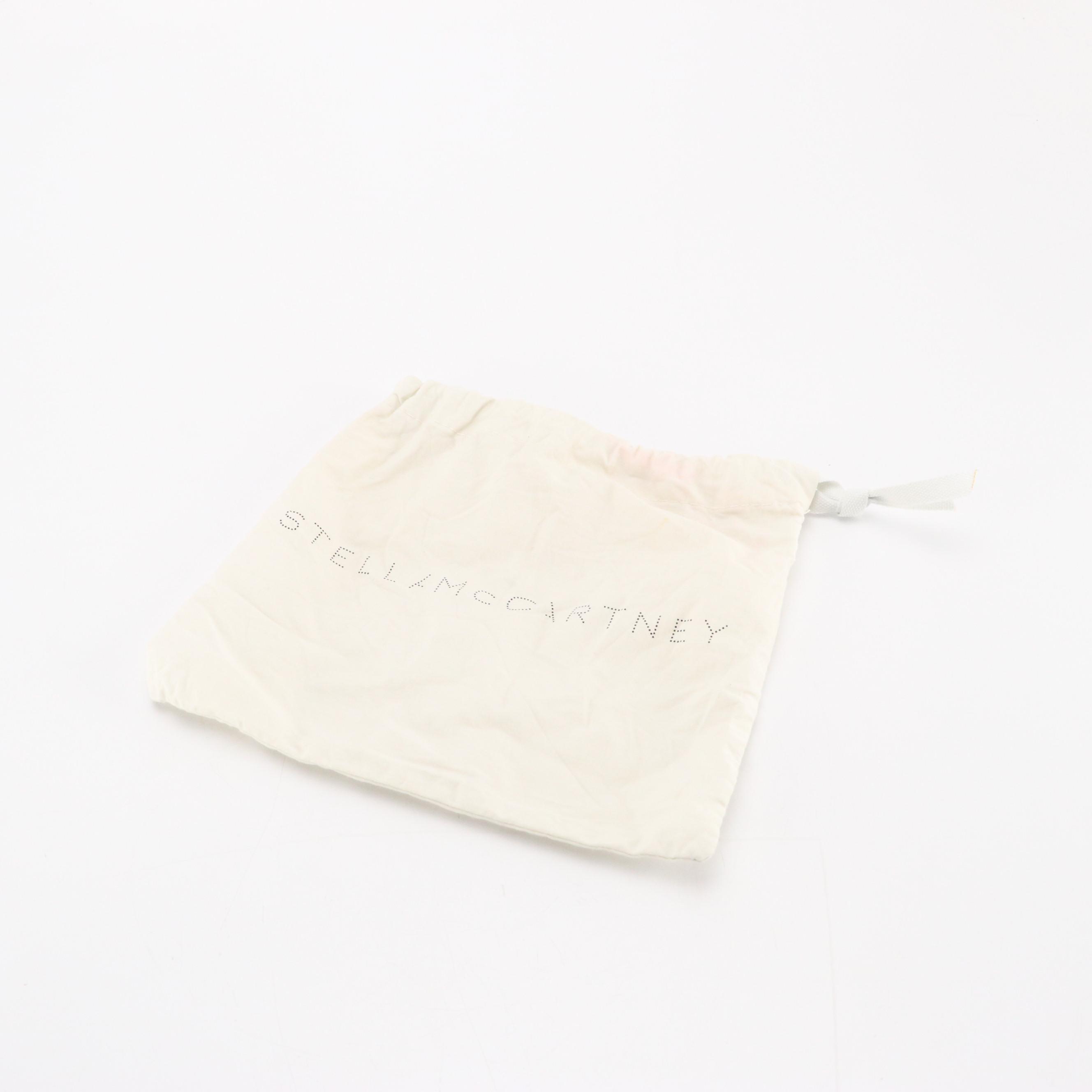 Stella McCartney Mini Falabella Chain Bag in Black Shaggy Deer Faux-Leather