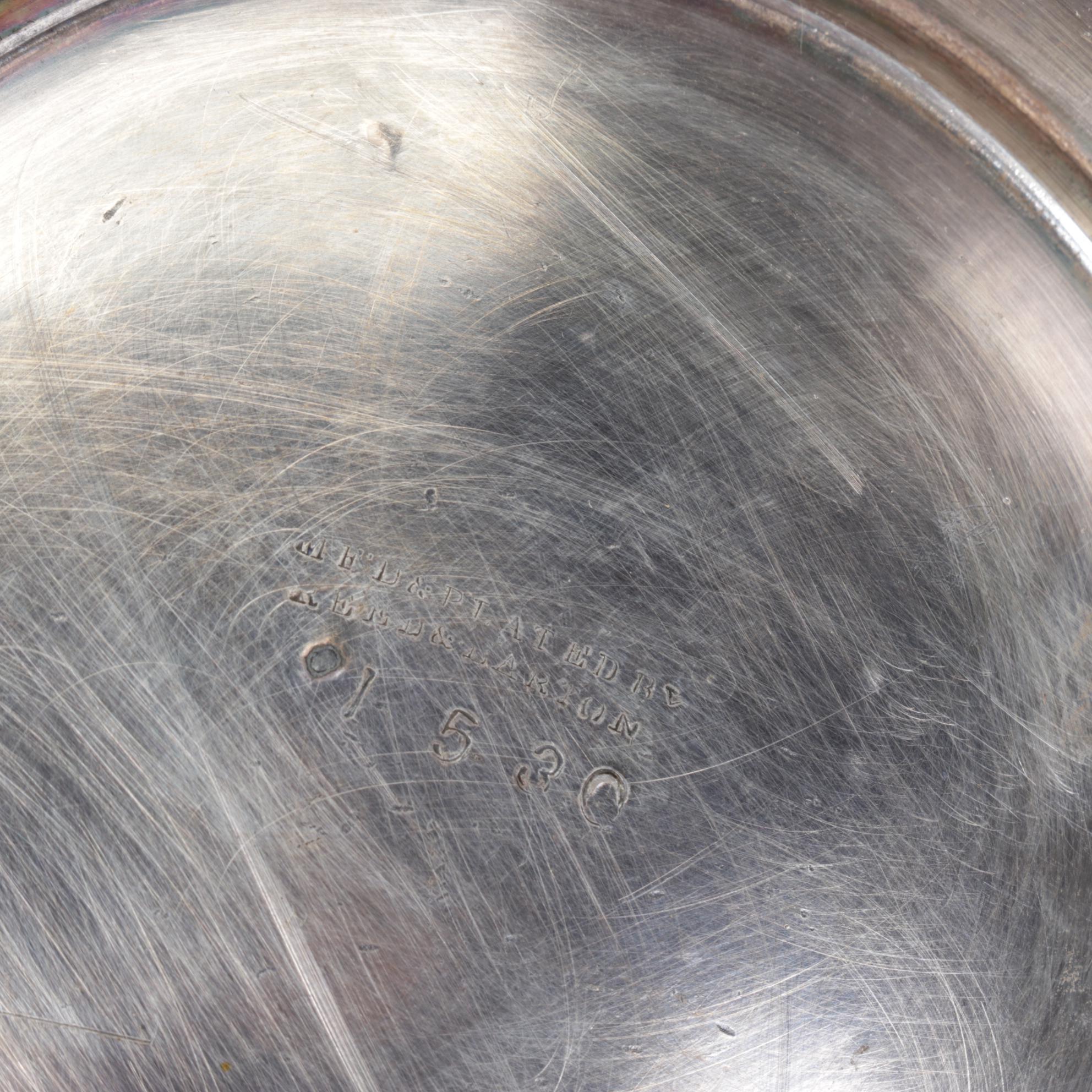 Hull Pottery Bicentennial Bean Pot with Reed & Barton Silver Plate Butter Dish