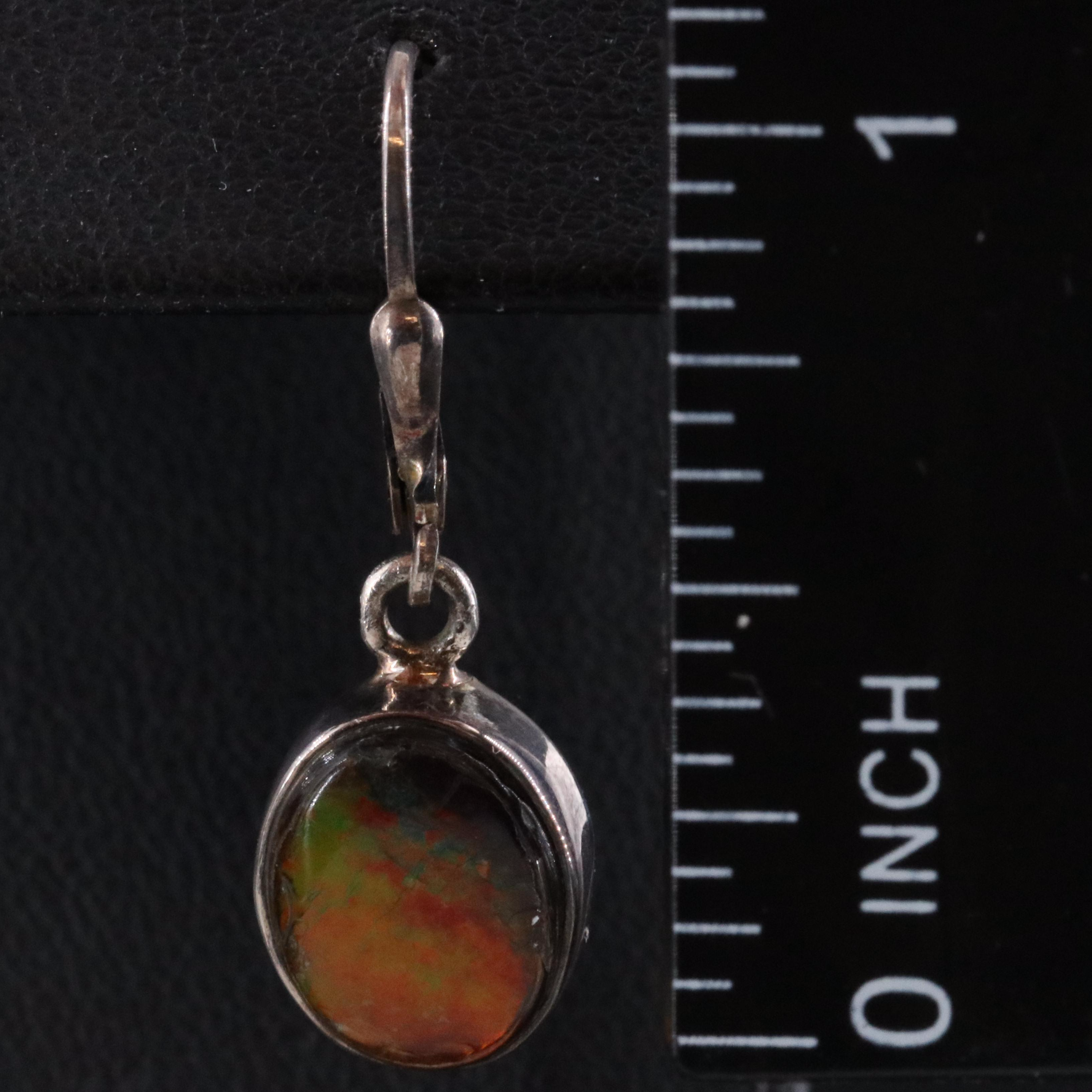 Sterling Ammolite Doublet Earrings