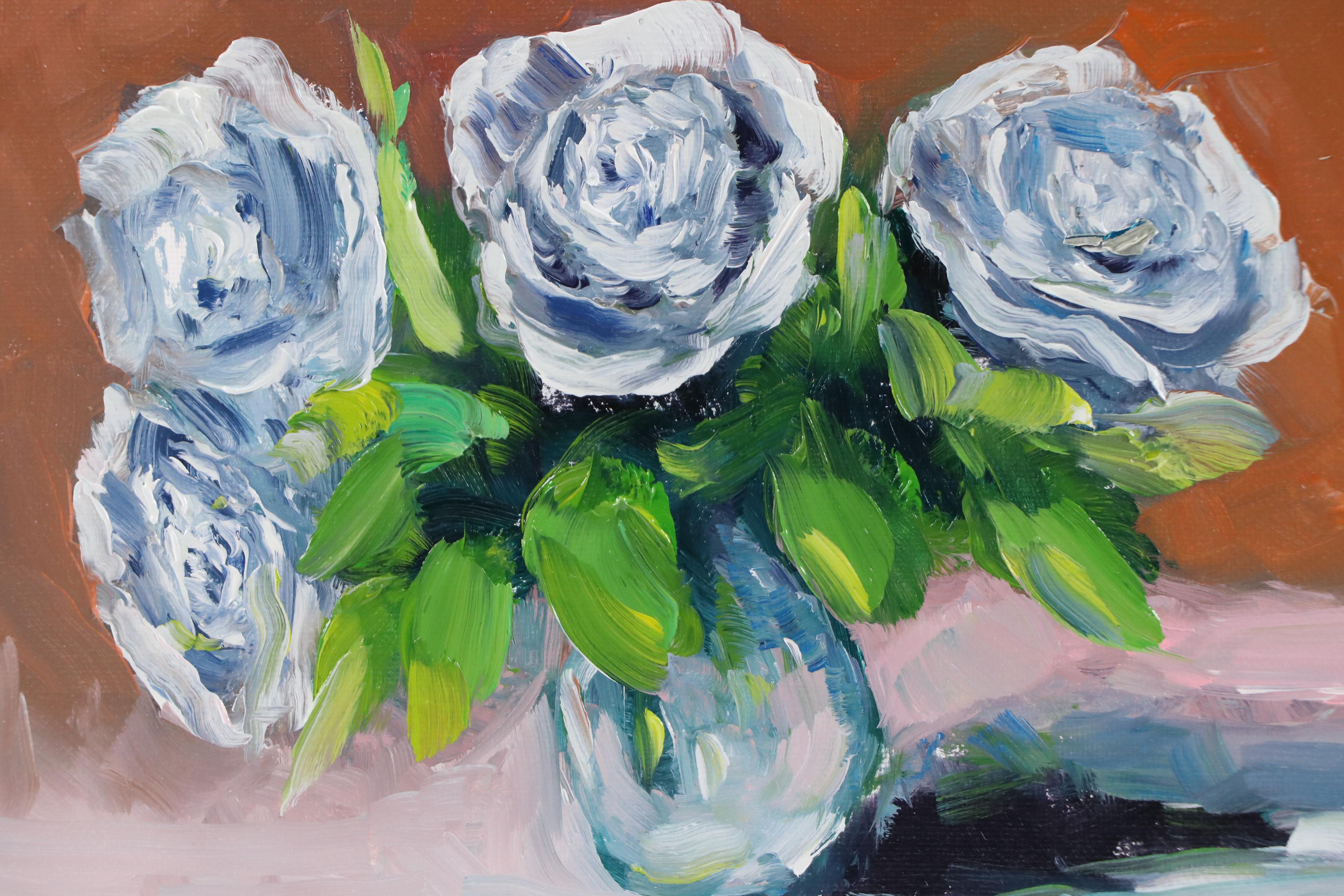 José M. Lima Floral Still Life Oil Painting, 2025