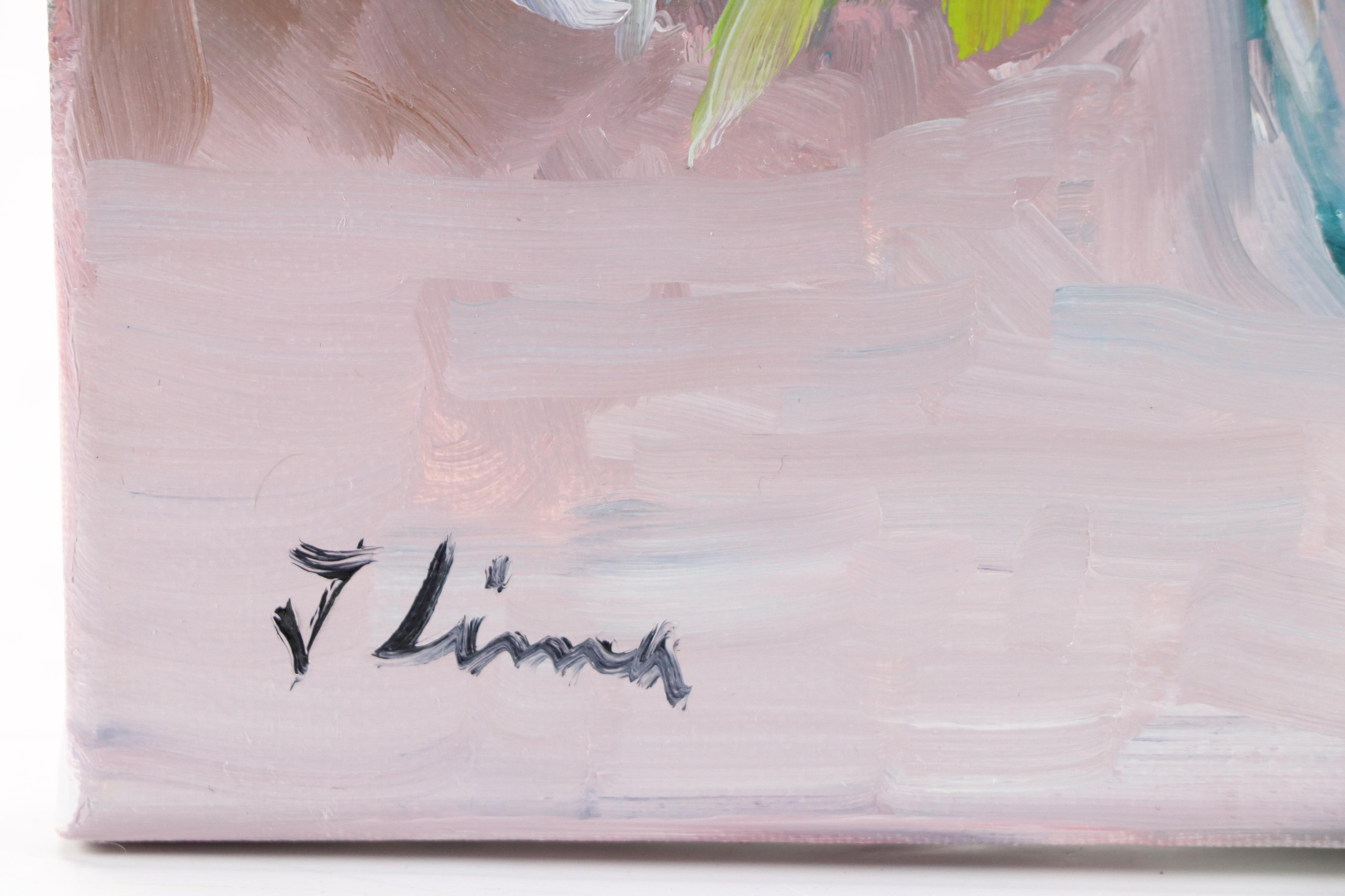 José M. Lima Floral Still Life Oil Painting, 2025