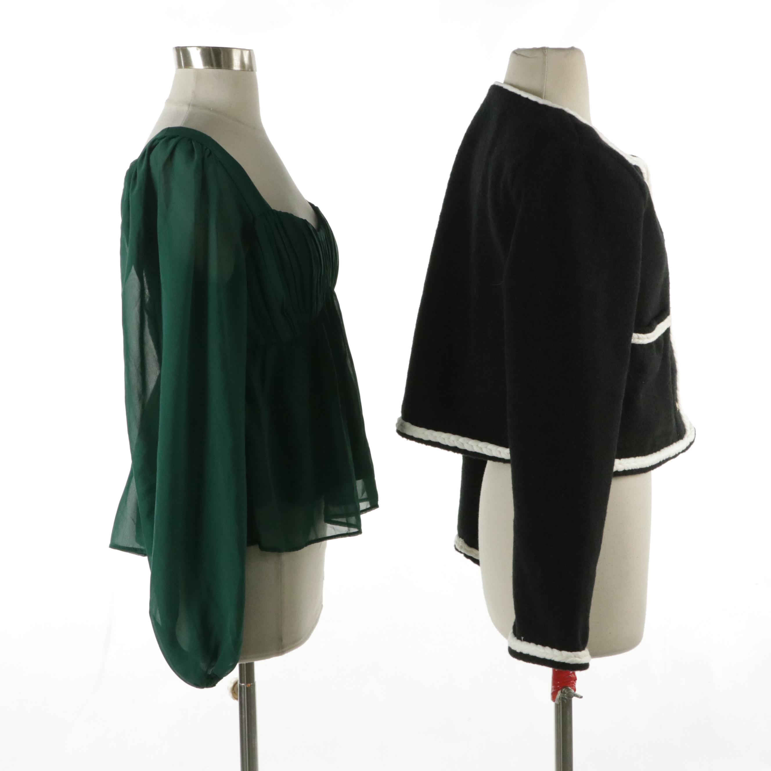 J. Crew Three-Button Jacket and Abercrombie & Fitch Blouse