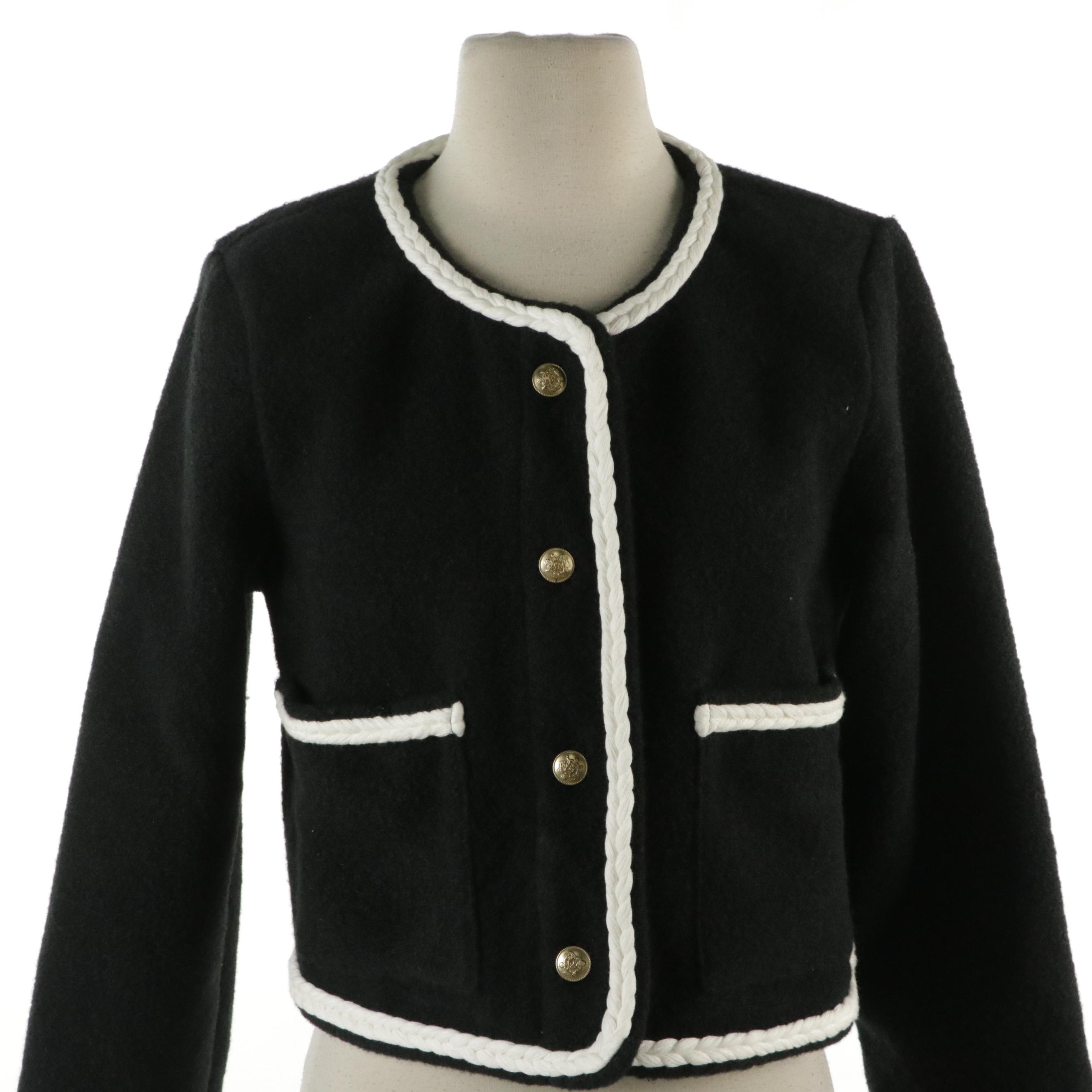 J. Crew Three-Button Jacket and Abercrombie & Fitch Blouse