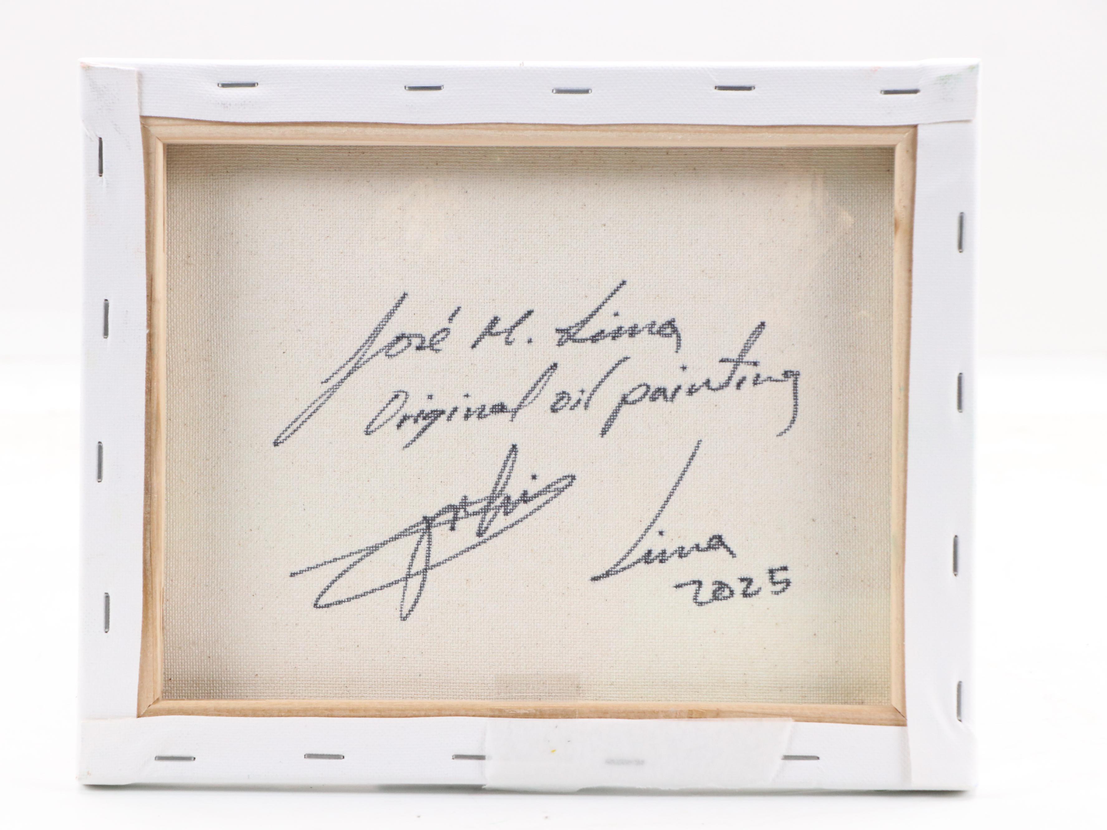 José M. Lima Floral Still Life Oil Painting, 2025