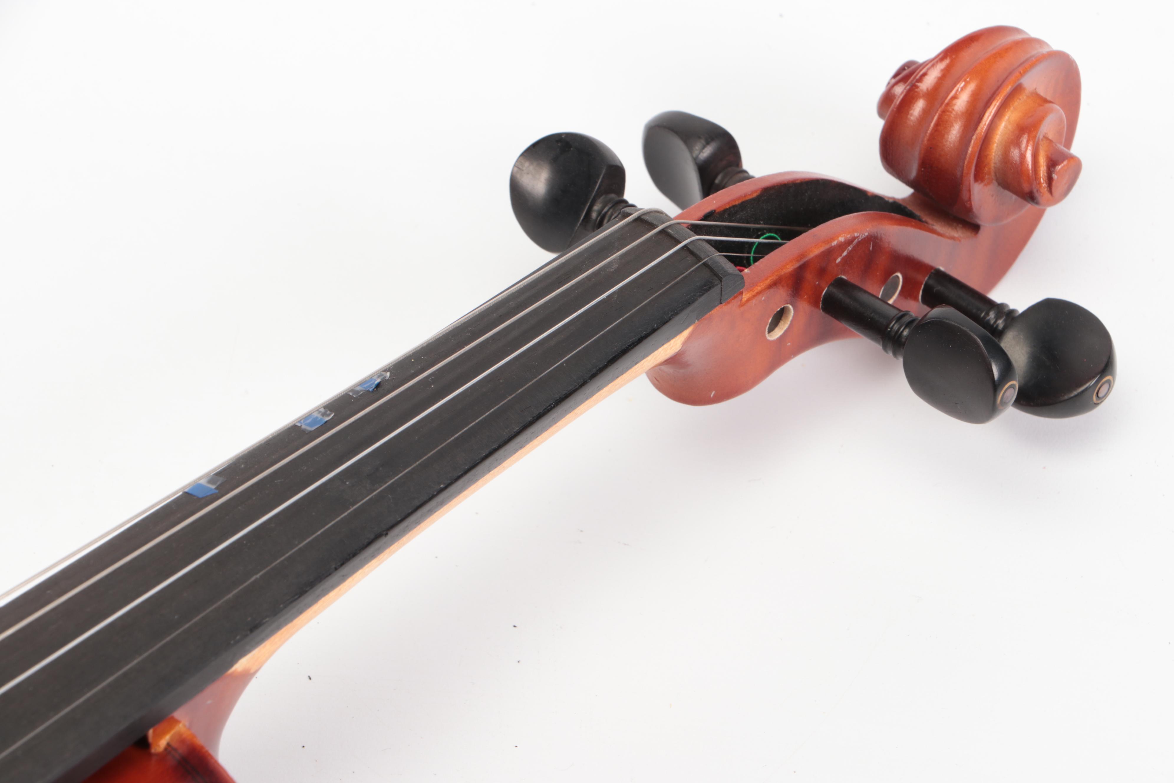 Rothenberg Violin with Pickup, Canvas Travel Case and Accessories