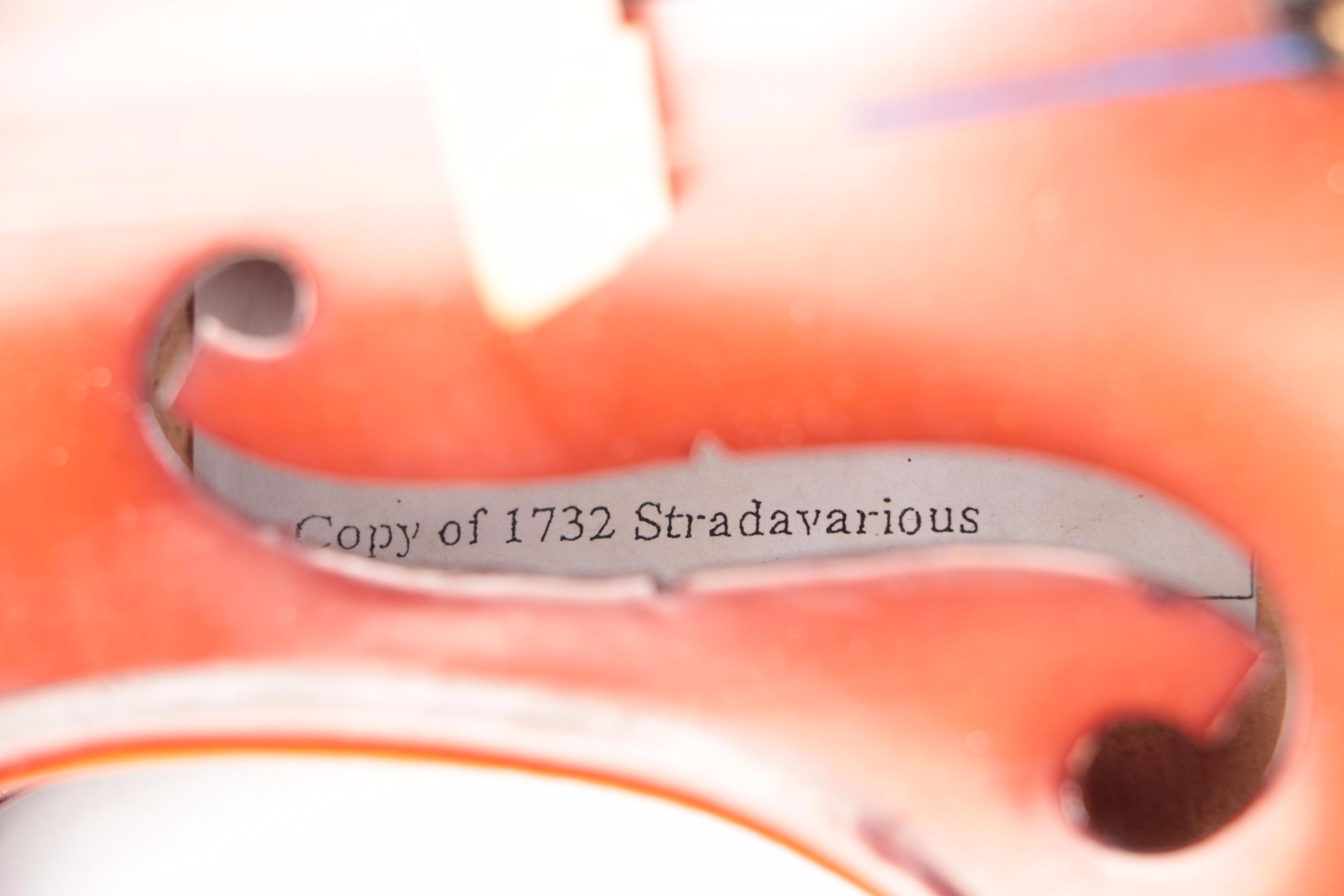 Rothenberg Violin with Pickup, Canvas Travel Case and Accessories