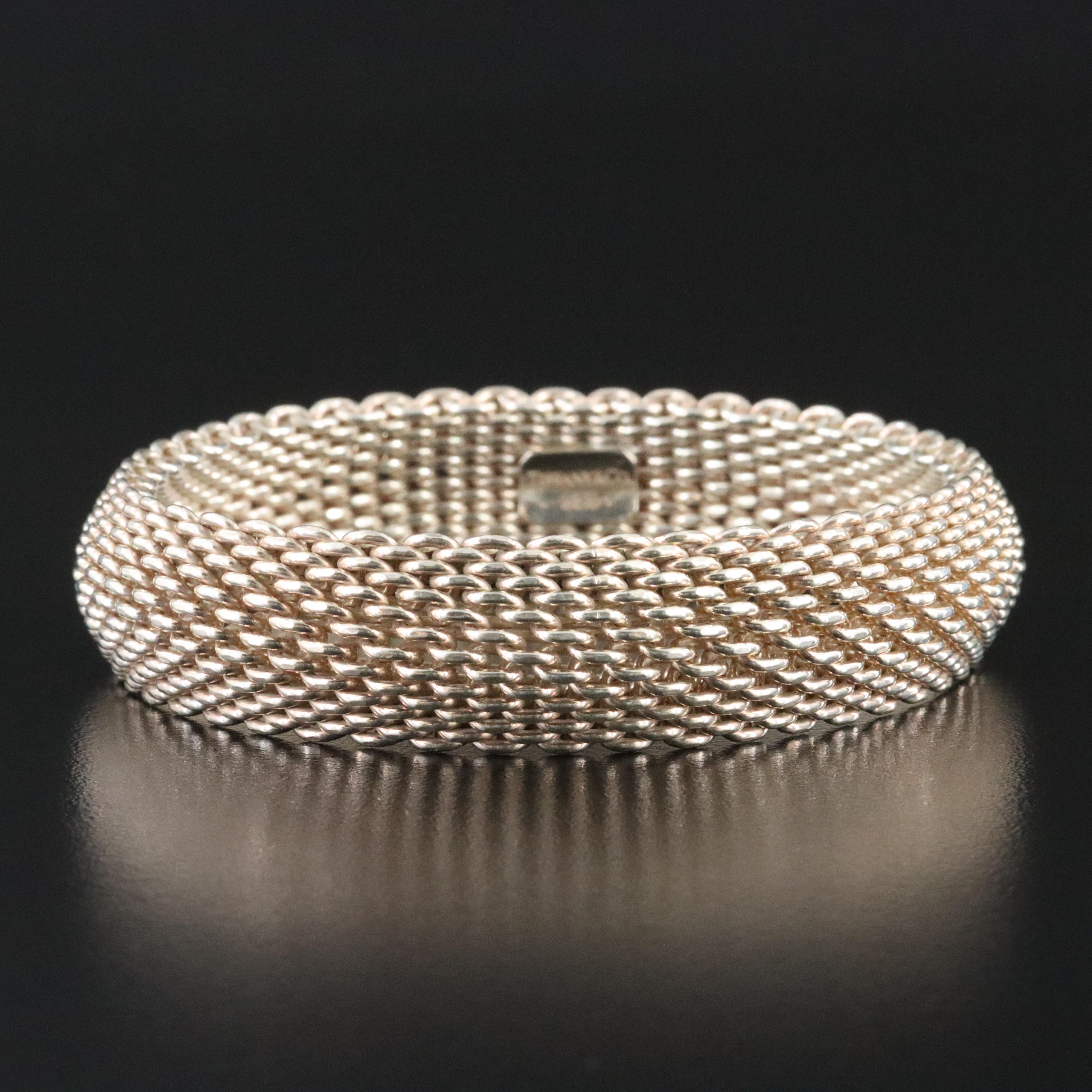 Tiffany & Co. Somerset Sterling Mesh Bracelet